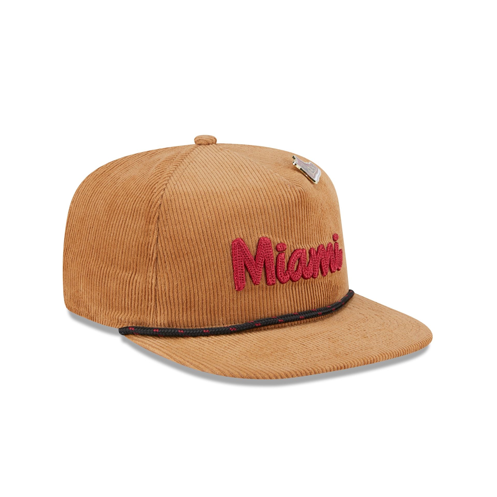 Miami Heat 2025 All-Star Game Fan Pack Corduroy Golfer Hat - Image 3