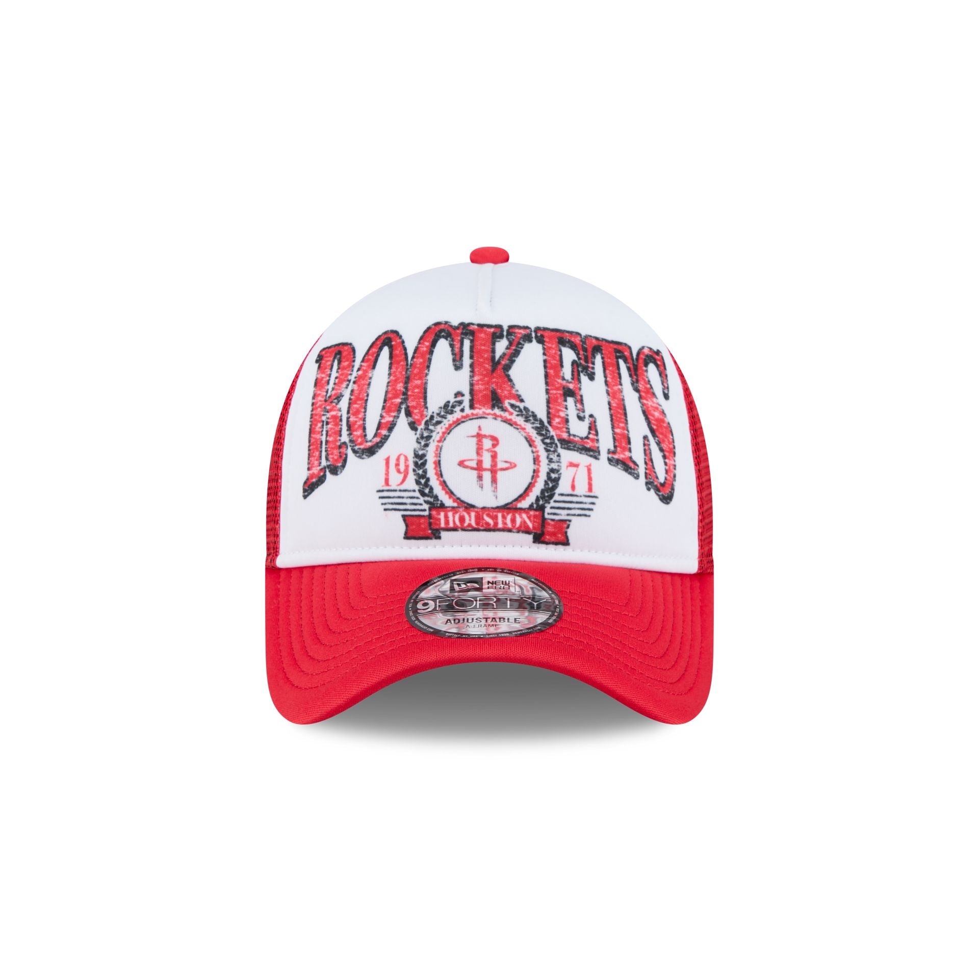 Houston Rockets Distressed 9FORTY A-Frame Trucker Hat - Image 2