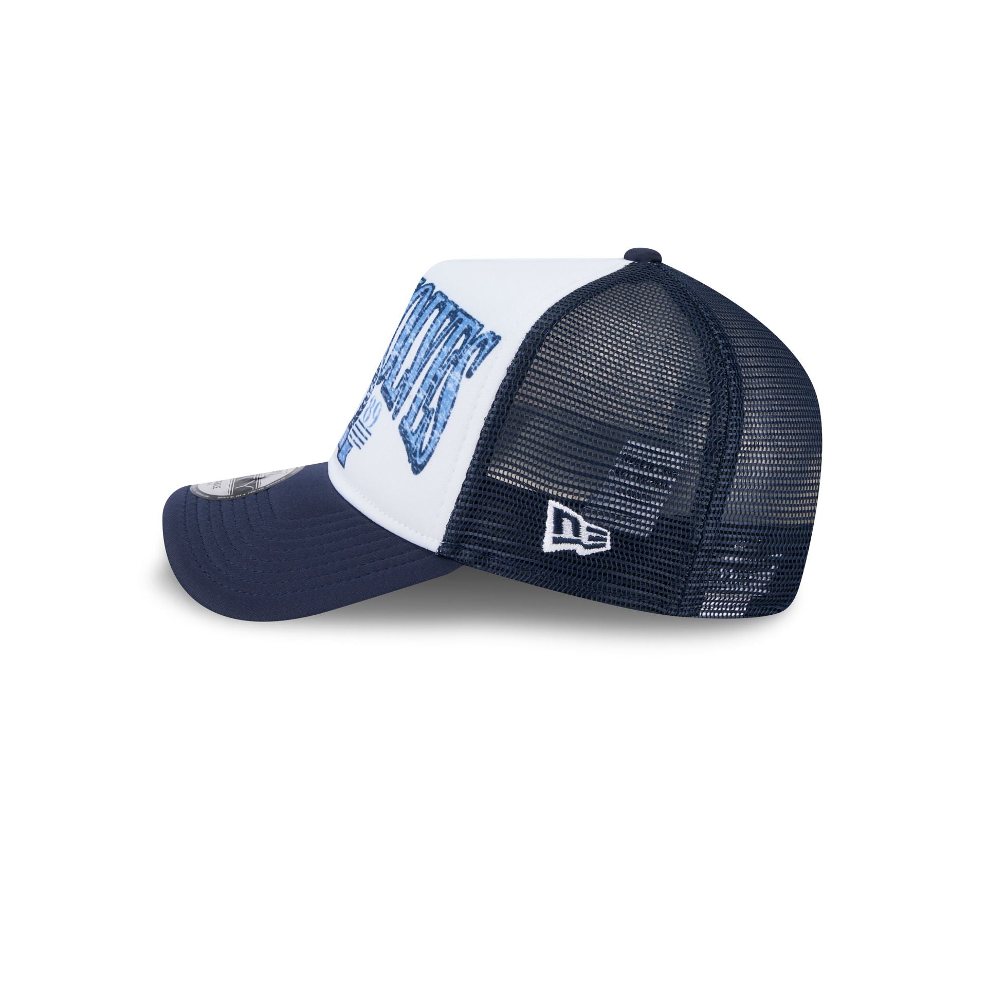 Minnesota Timberwolves Distressed 9FORTY A-Frame Trucker Hat - Image 4