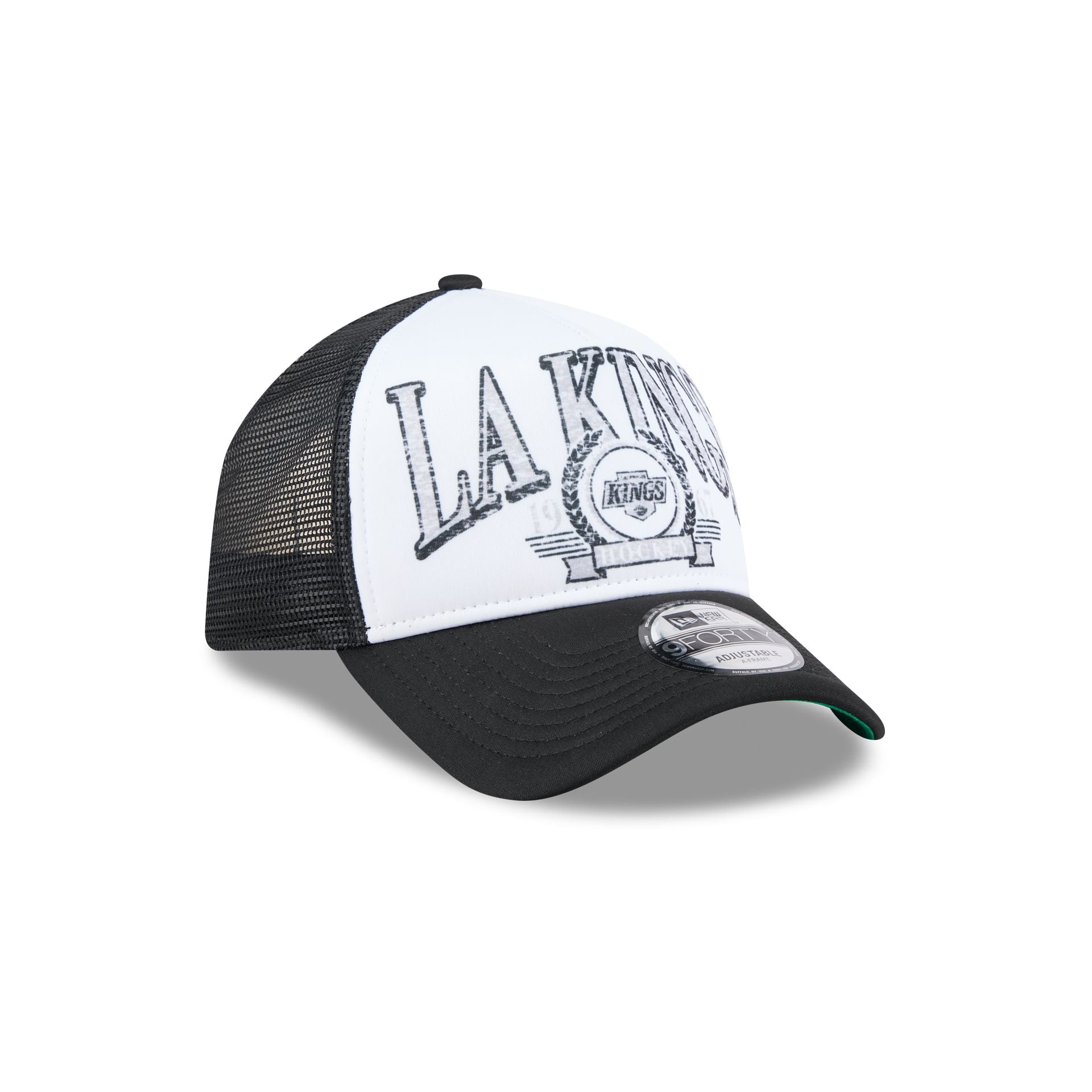 Los Angeles Kings Distressed 9FORTY A-Frame Trucker Hat - Image 3