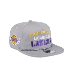 Los Angeles Lakers Vintage Gray Rope Golfer Hat