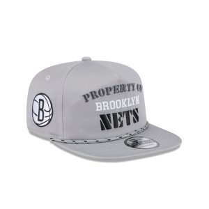 Brooklyn Nets Vintage Gray Rope Golfer Hat