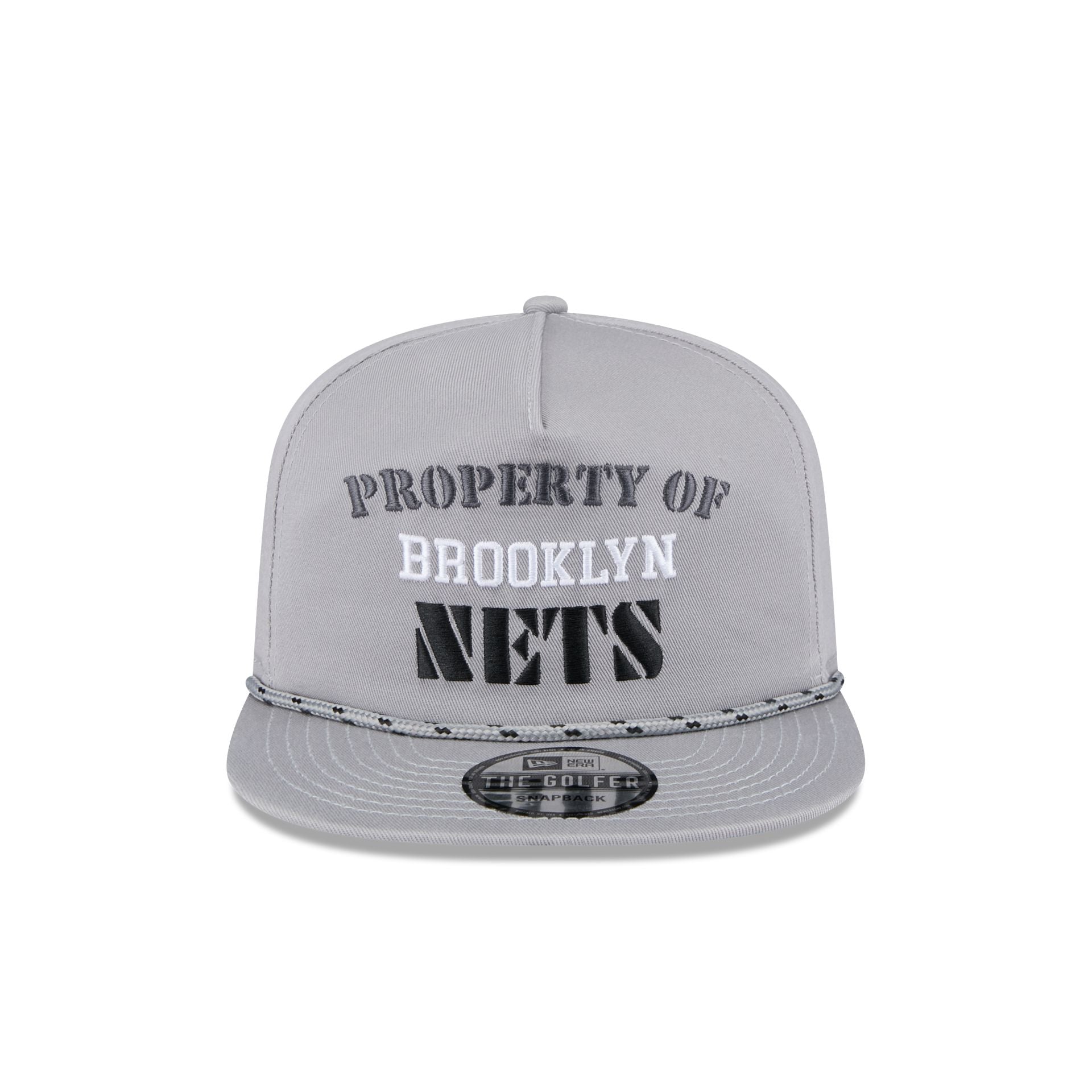 Brooklyn Nets Vintage Gray Rope Golfer Hat - Image 2