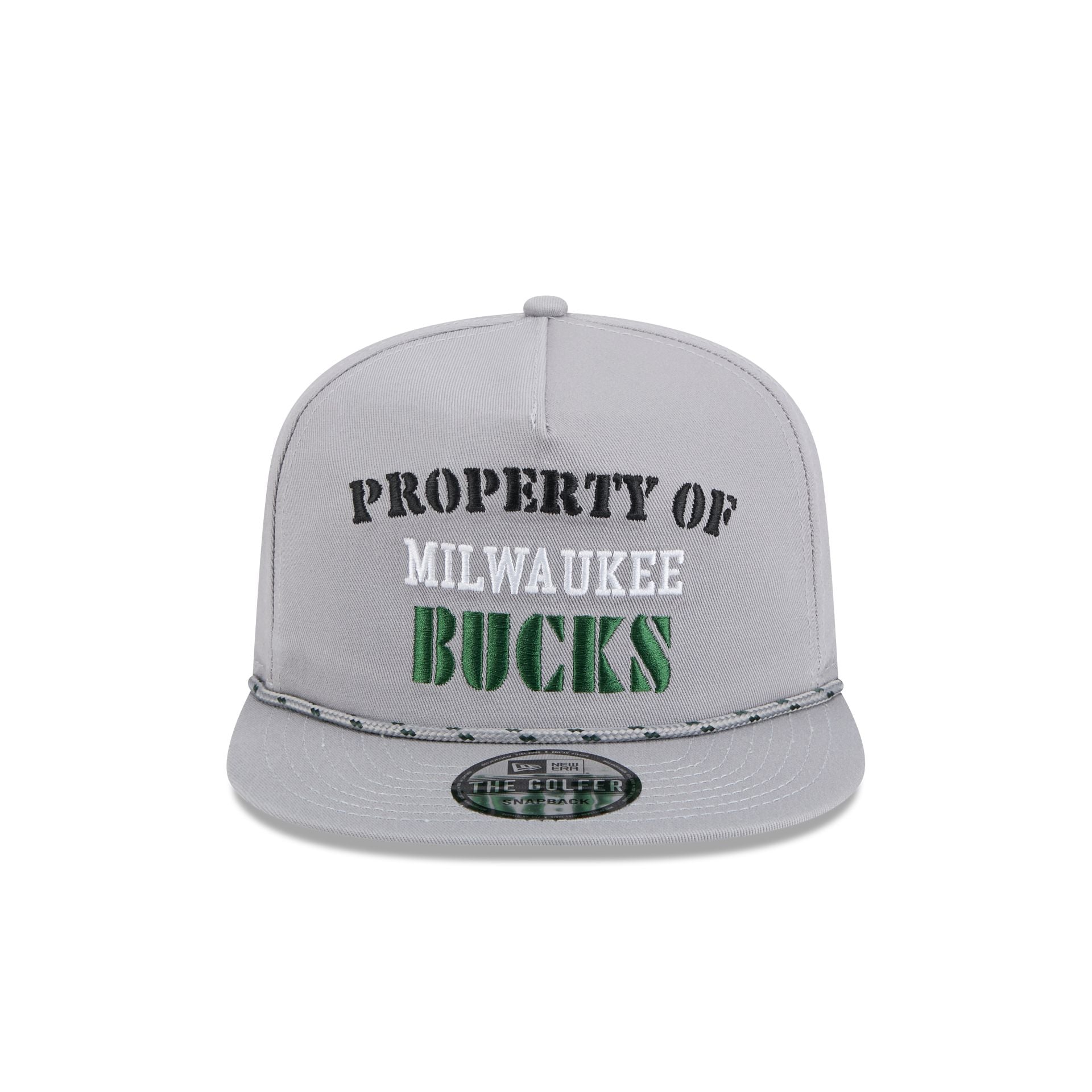 Milwaukee Bucks Vintage Gray Rope Golfer Hat - Image 2