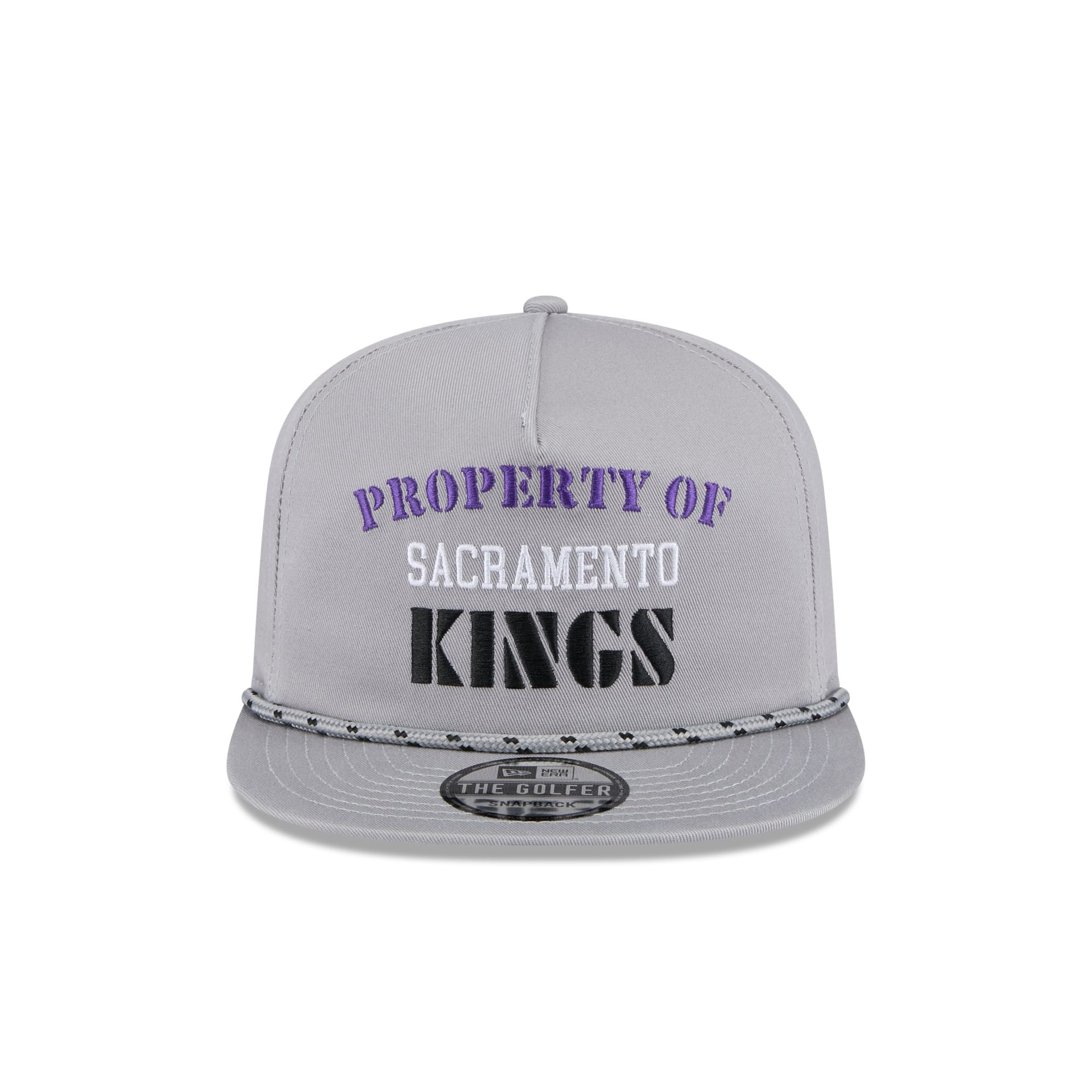 Sacramento Kings Vintage Gray Rope Golfer Hat - Image 2