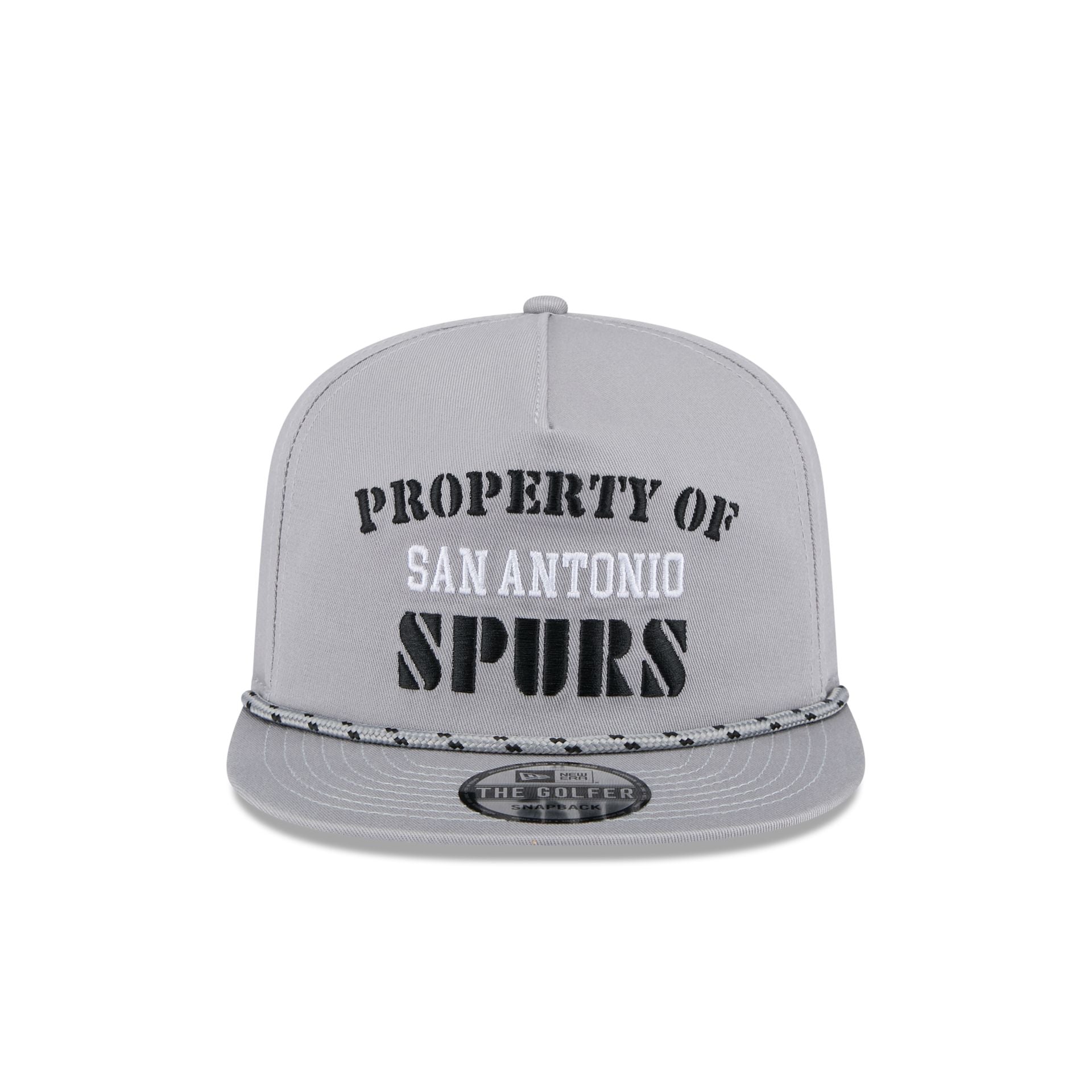 San Antonio Spurs Vintage Gray Rope Golfer Hat - Image 2