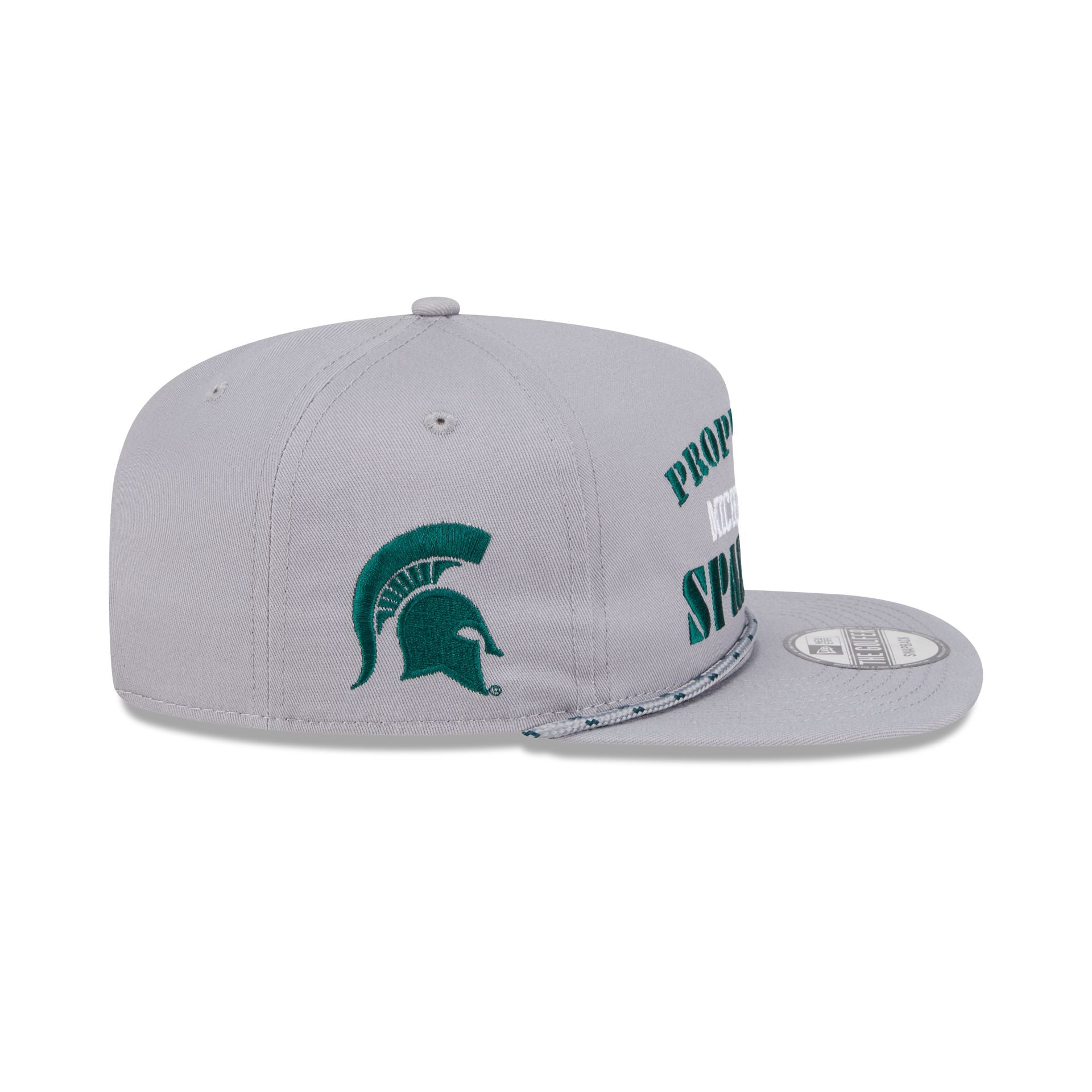 Michigan State Spartans Vintage Gray Rope Golfer Hat - Image 4