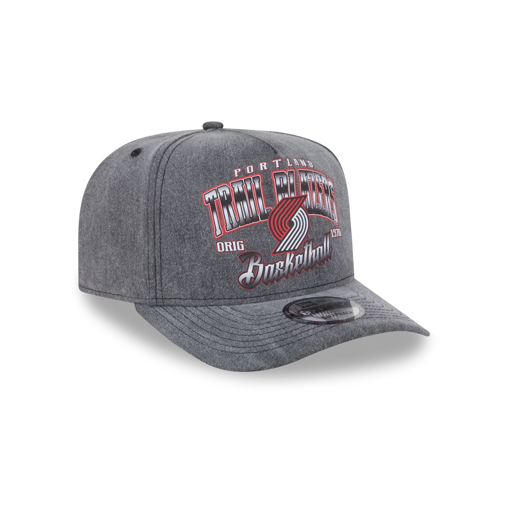 Portland Trail Blazers Washed 9FIFTY A-Frame Snapback Hat - Image 3