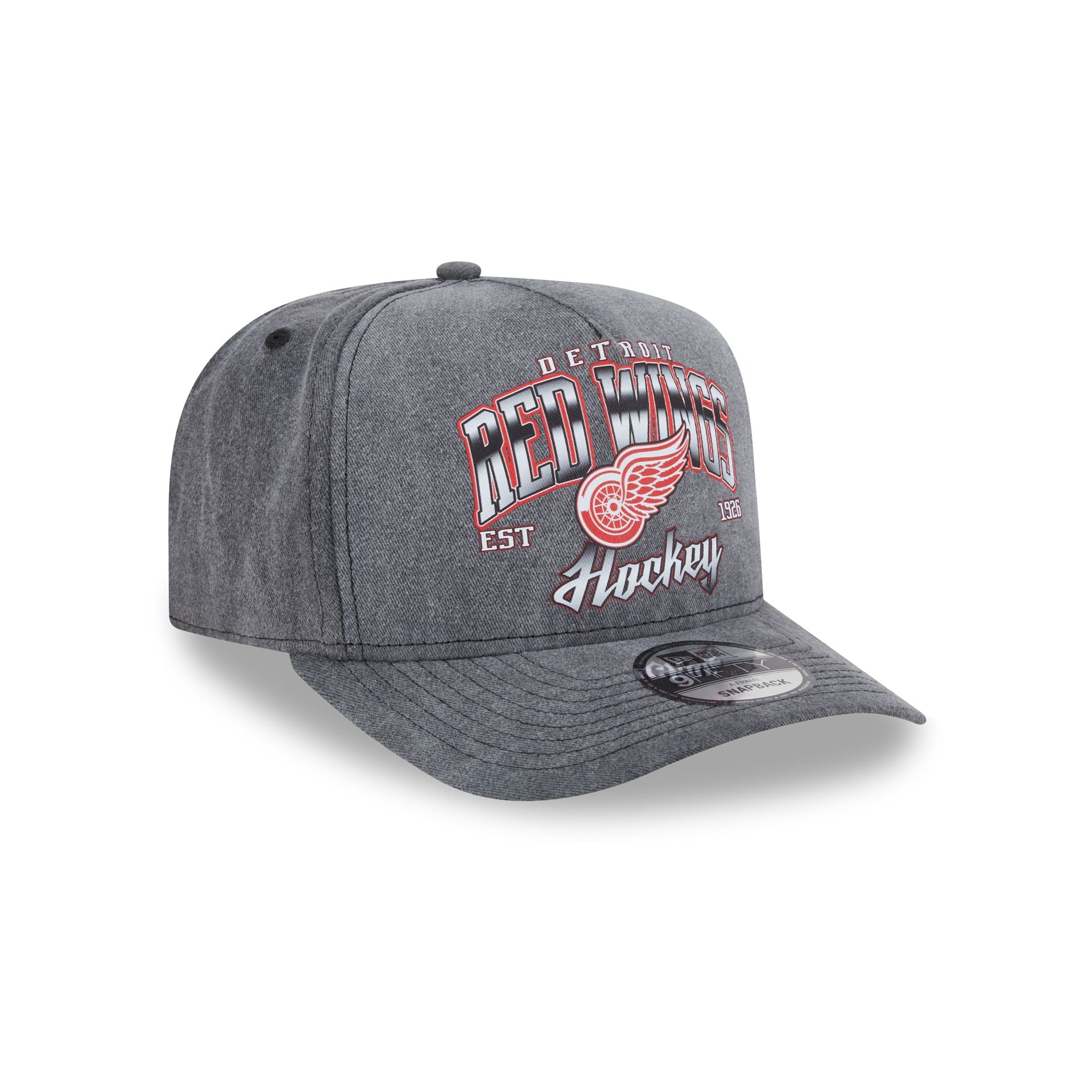 Detroit Red Wings Washed 9FIFTY A-Frame Snapback Hat - Image 3