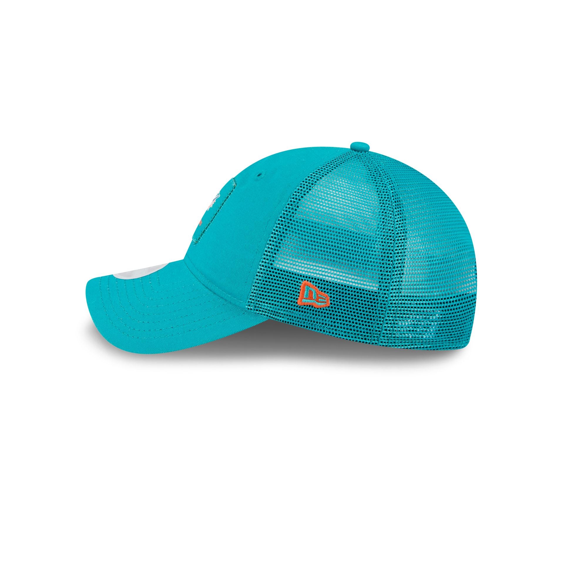 Miami Dolphins Women's Square Stitch 9TWENTY Trucker Hat - Image 4