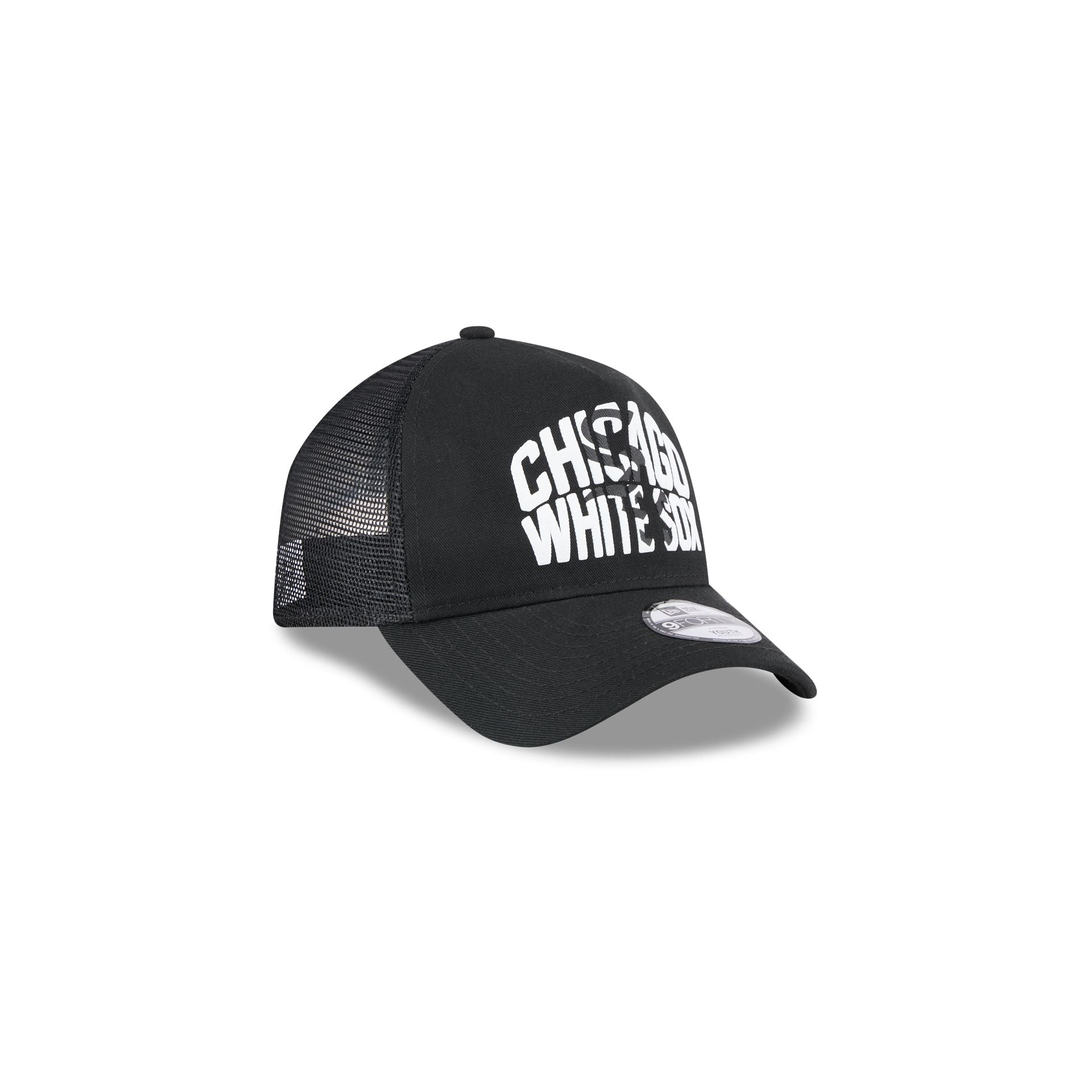 Chicago White Sox Kids Chalk 9FORTY A-Frame Trucker Hat - Image 3