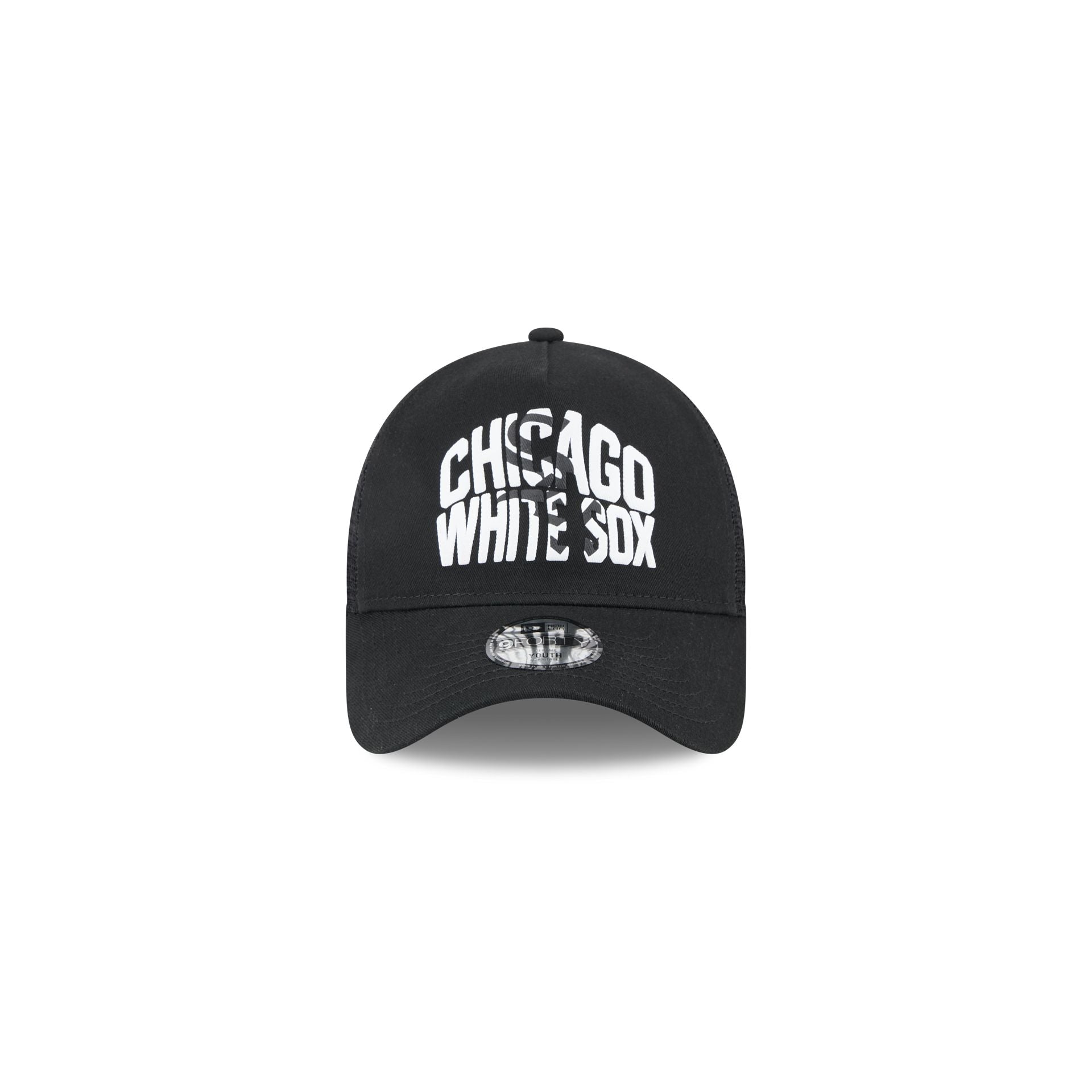 Chicago White Sox Kids Chalk 9FORTY A-Frame Trucker Hat - Image 2
