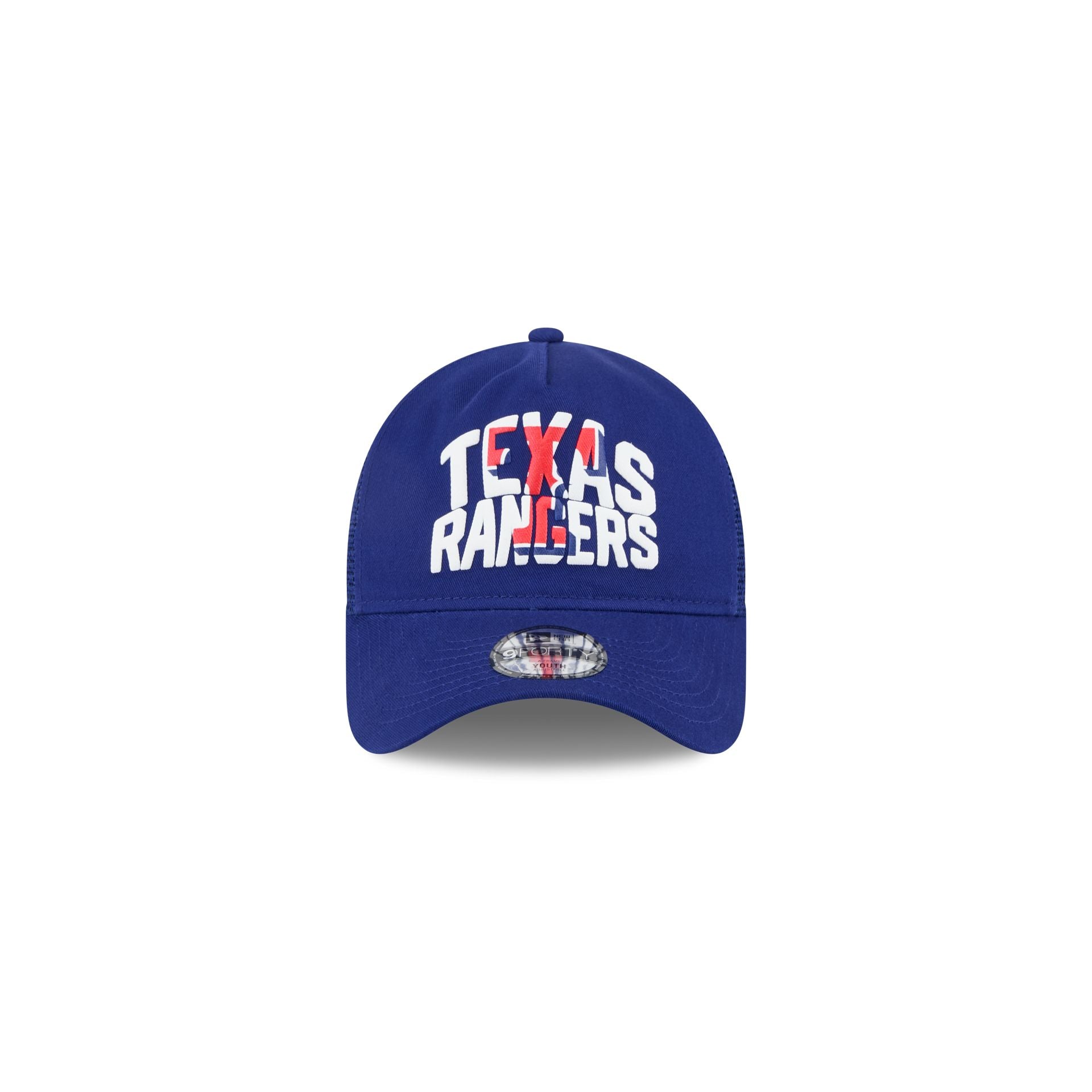 Texas Rangers Kids Chalk 9FORTY A-Frame Trucker Hat - Image 2