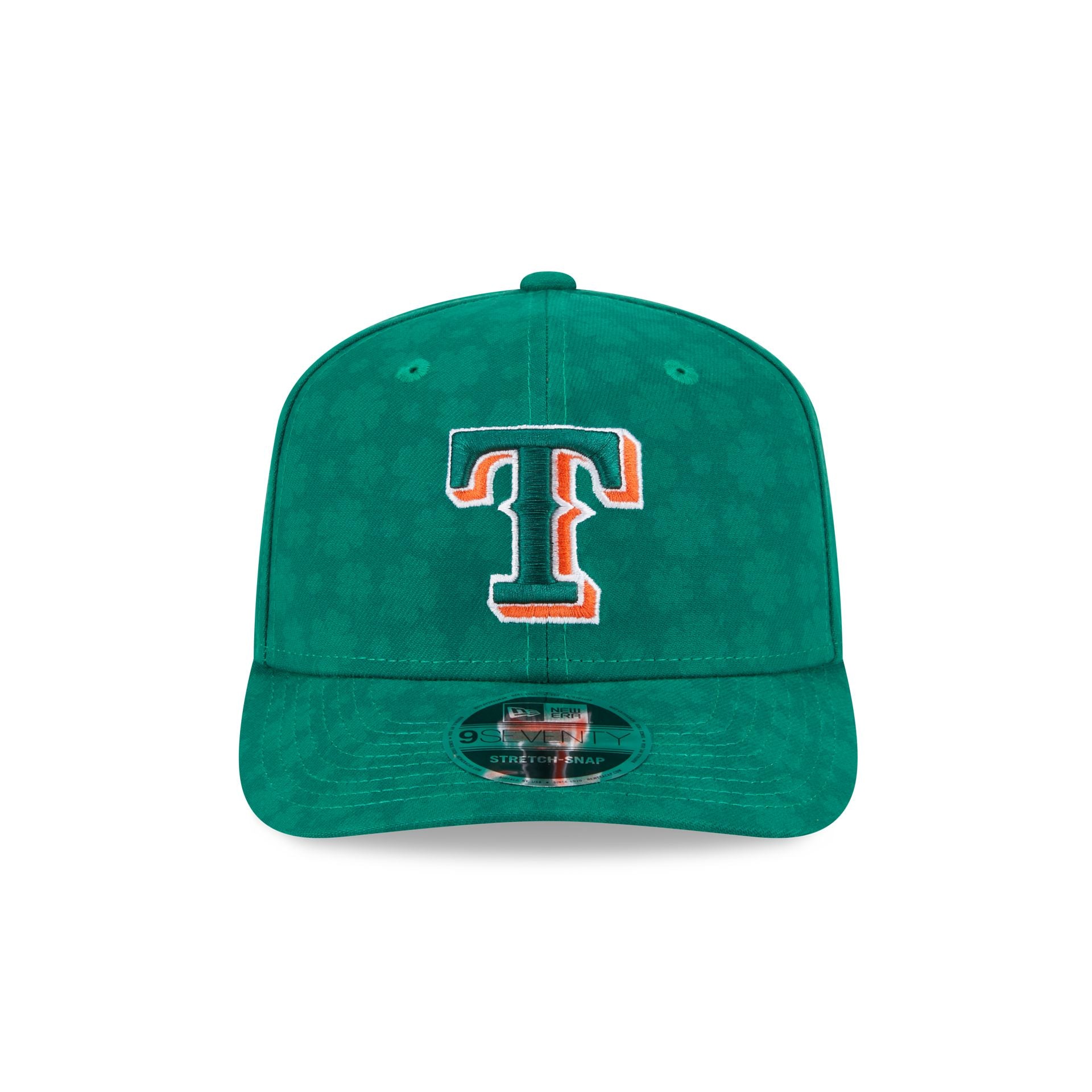 Texas Rangers St. Patrick's Day 2025 9SEVENTY Stretch-Snap Hat - Image 2
