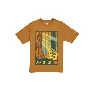 Golden State Warriors 2025 All-Star Game Victory Grove Light Bronze T-Shirt