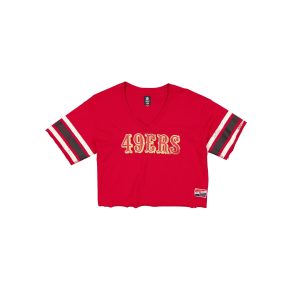 San Francisco 49ers Throwback Cropped Women's T-Shirt