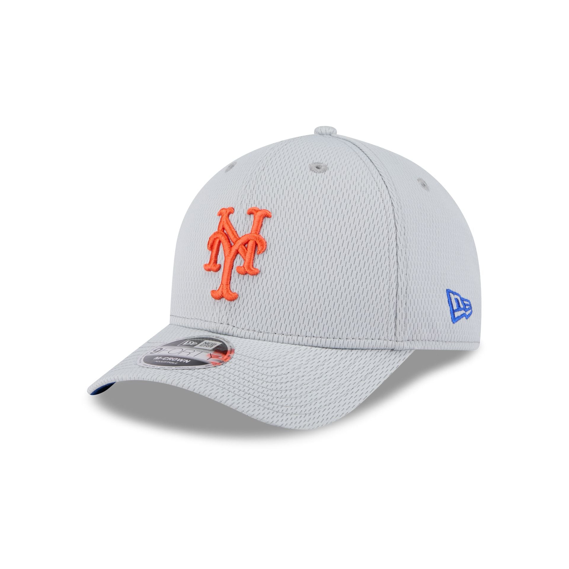 New York Mets 2025 Clubhouse Gray Kids 9FORTY M-Crown Snapback Hat - Image 3