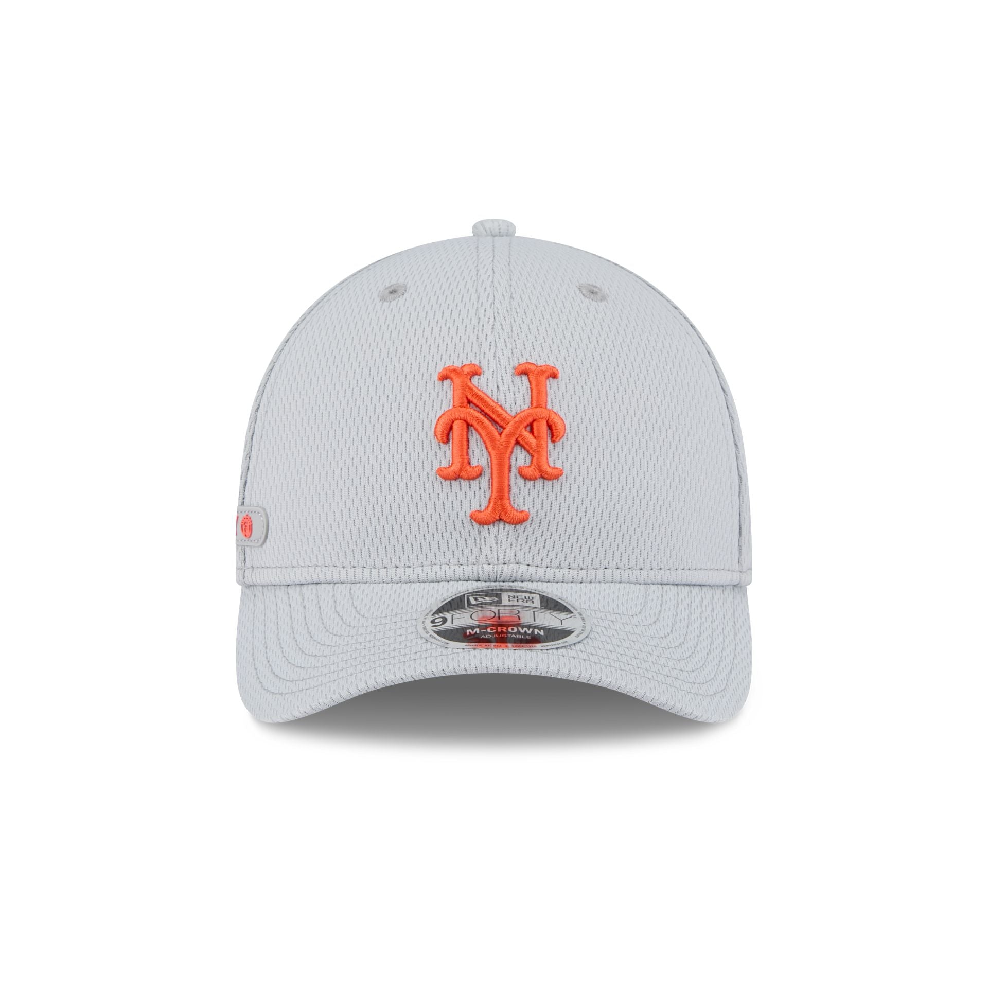 New York Mets 2025 Clubhouse Gray Kids 9FORTY M-Crown Snapback Hat - Image 2