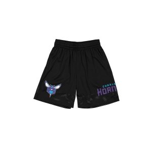 Charlotte Hornets Mesh Black Shorts
