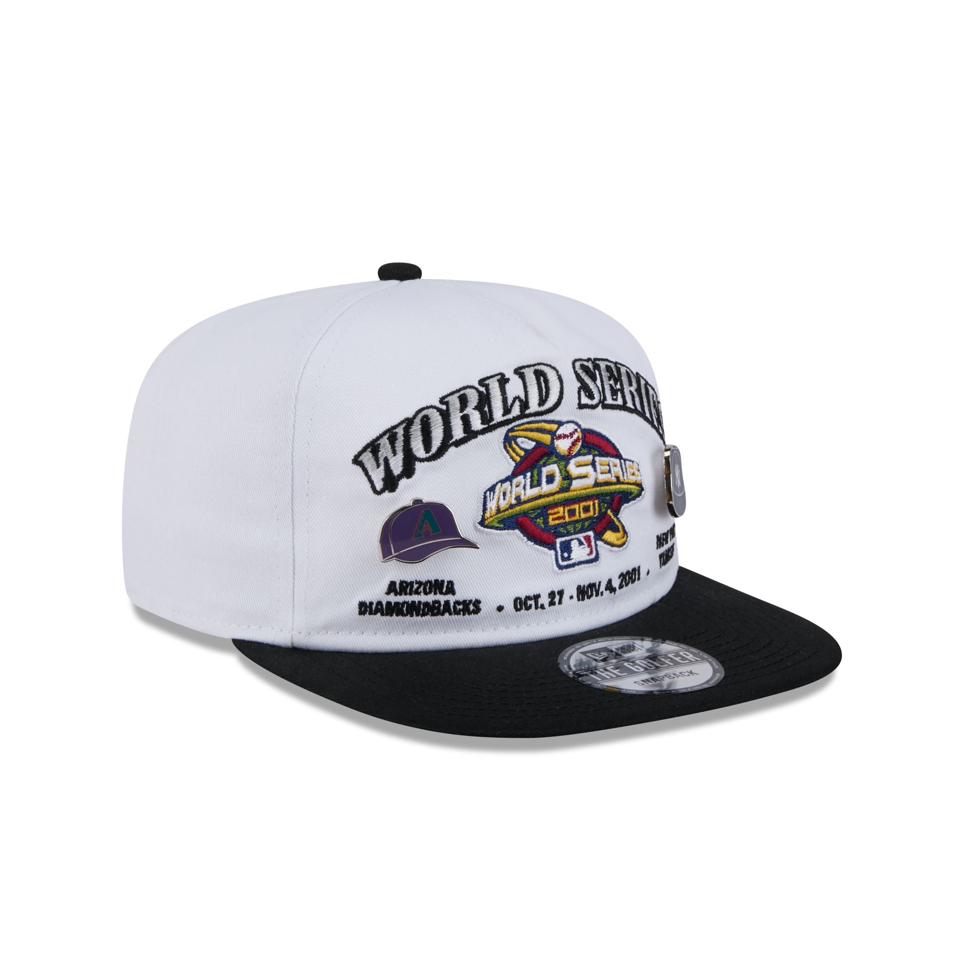 MLB World Series 2001 Championship Pin Golfer Hat - Image 3