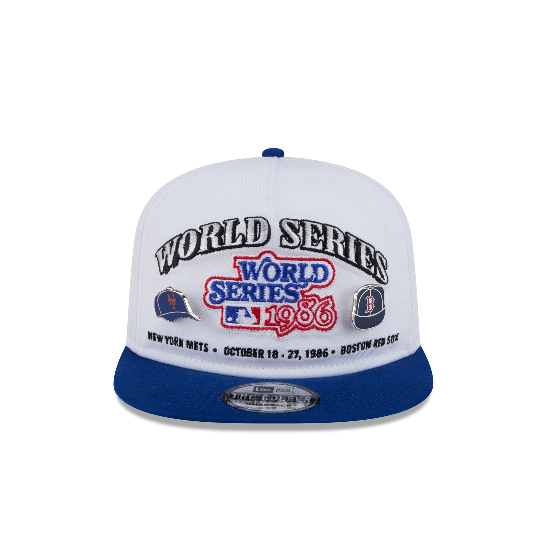 MLB World Series 1986 Championship Pin Golfer Hat - Image 2