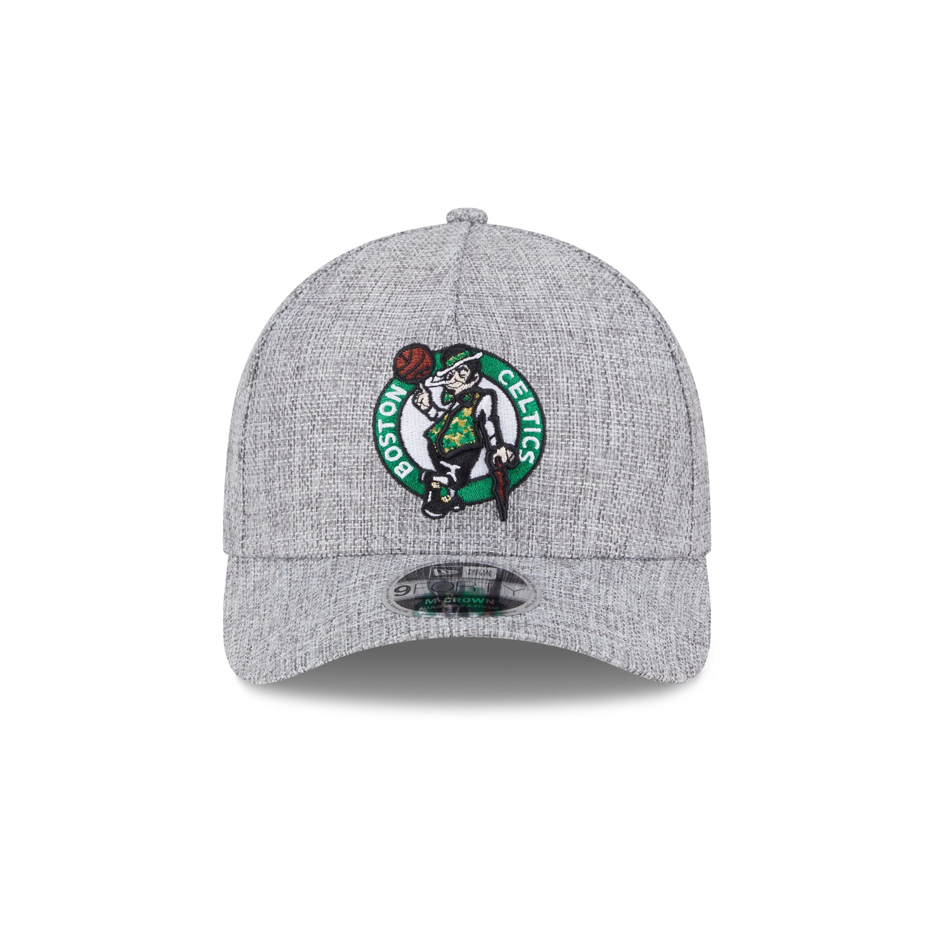 Boston Celtics Cotton Weave Gray 9FORTY M-Crown A-Frame Snapback Hat - Image 2