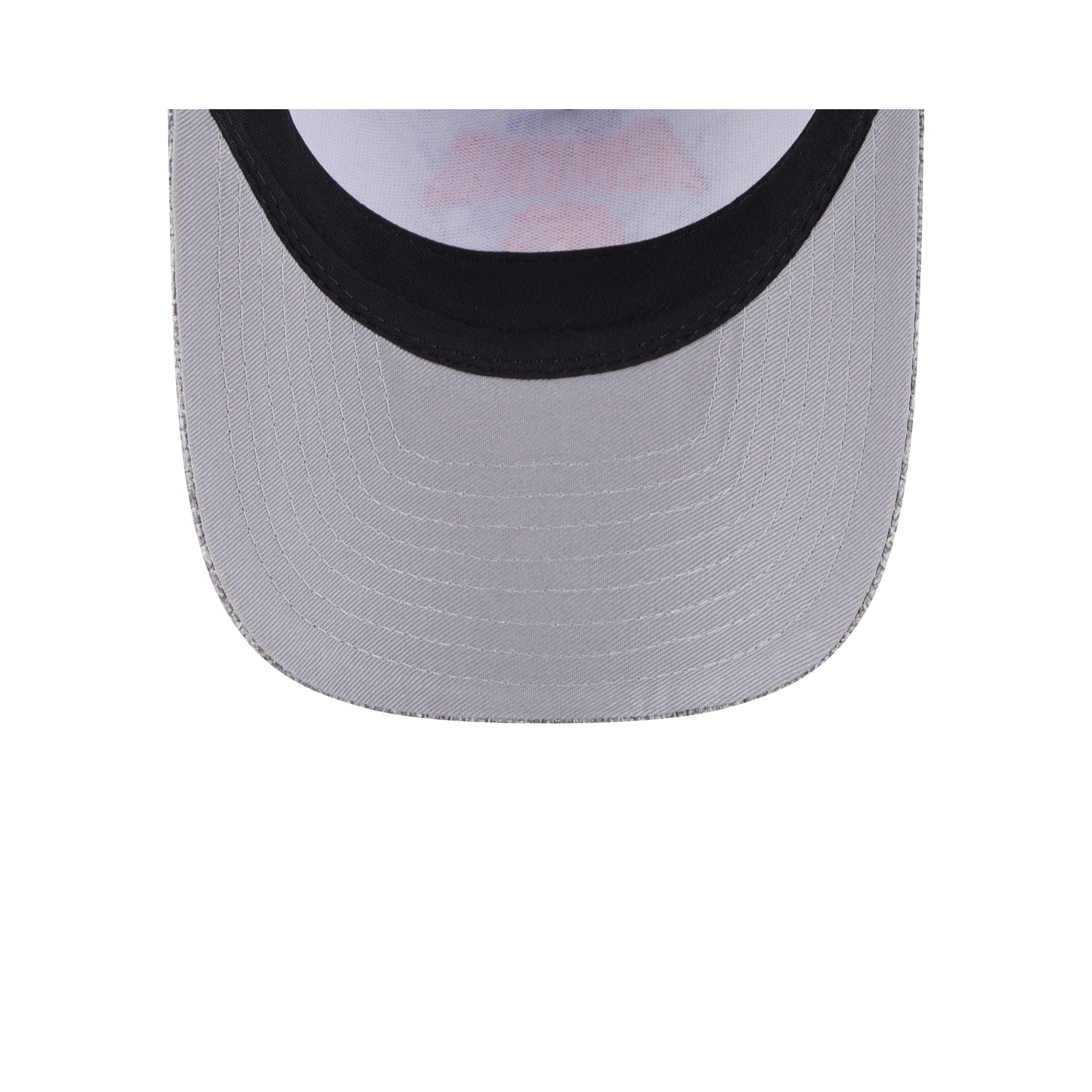 New York Knicks Cotton Weave Gray 9FORTY M-Crown A-Frame Snapback Hat - Image 7