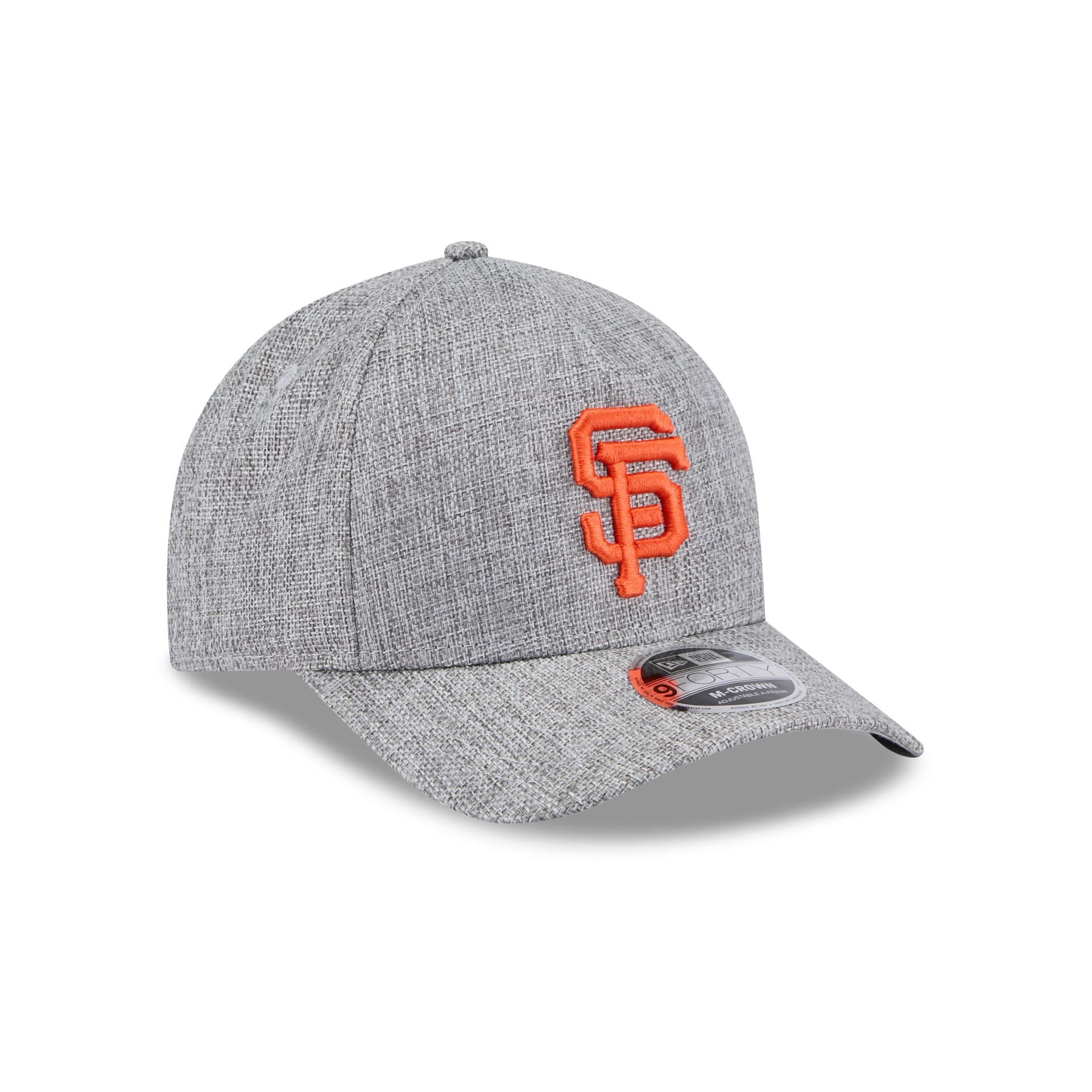 San Francisco Giants Cotton Weave Gray 9FORTY M-Crown A-Frame Snapback Hat - Image 3