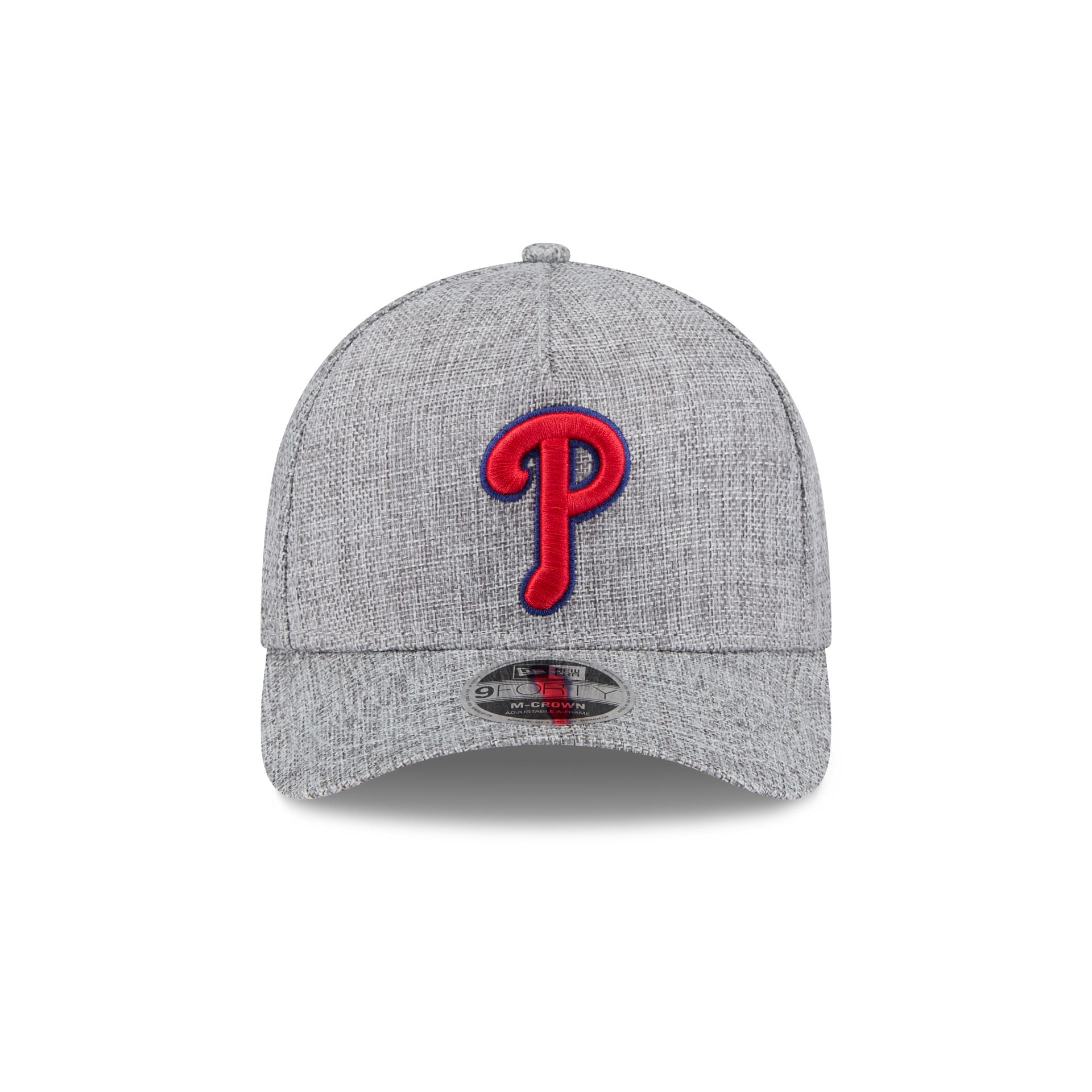 Philadelphia Phillies Cotton Weave Gray 9FORTY M-Crown A-Frame Snapback Hat - Image 2