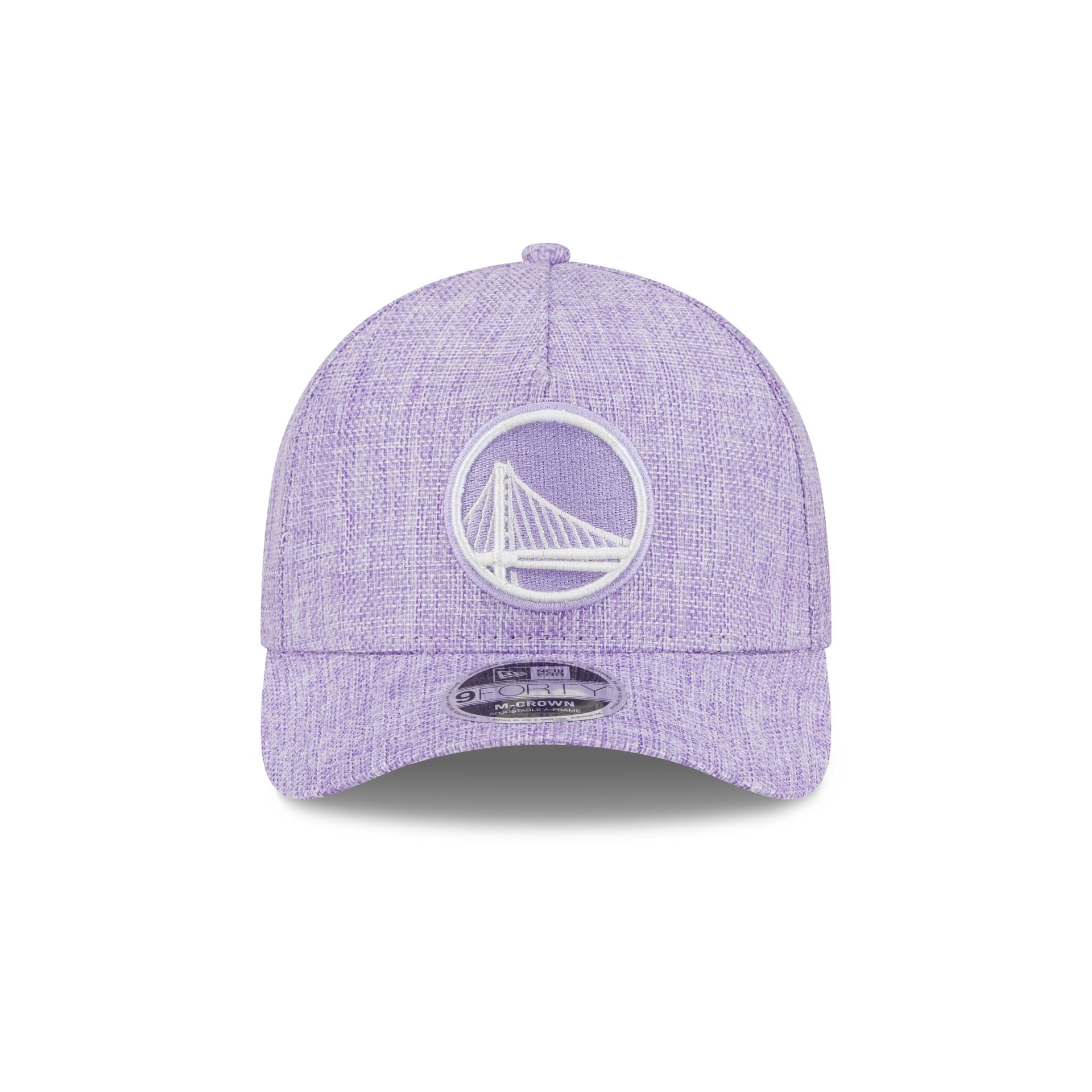 Golden State Warriors Cotton Weave Purple 9FORTY M-Crown A-Frame Snapback Hat - Image 2