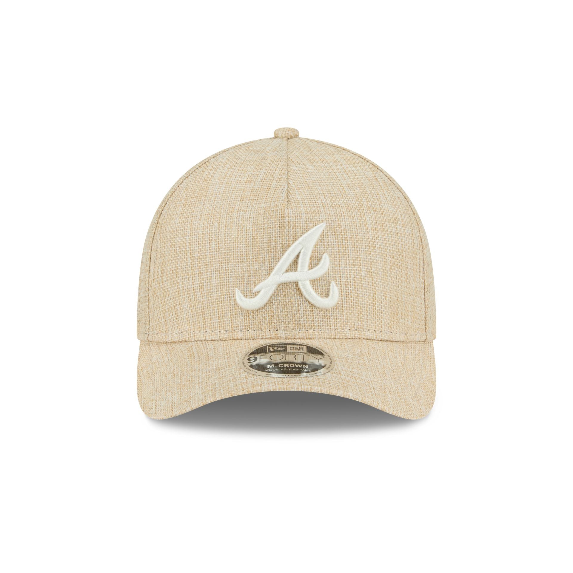 Atlanta Braves Cotton Weave Stone 9FORTY M-Crown A-Frame Snapback Hat - Image 2