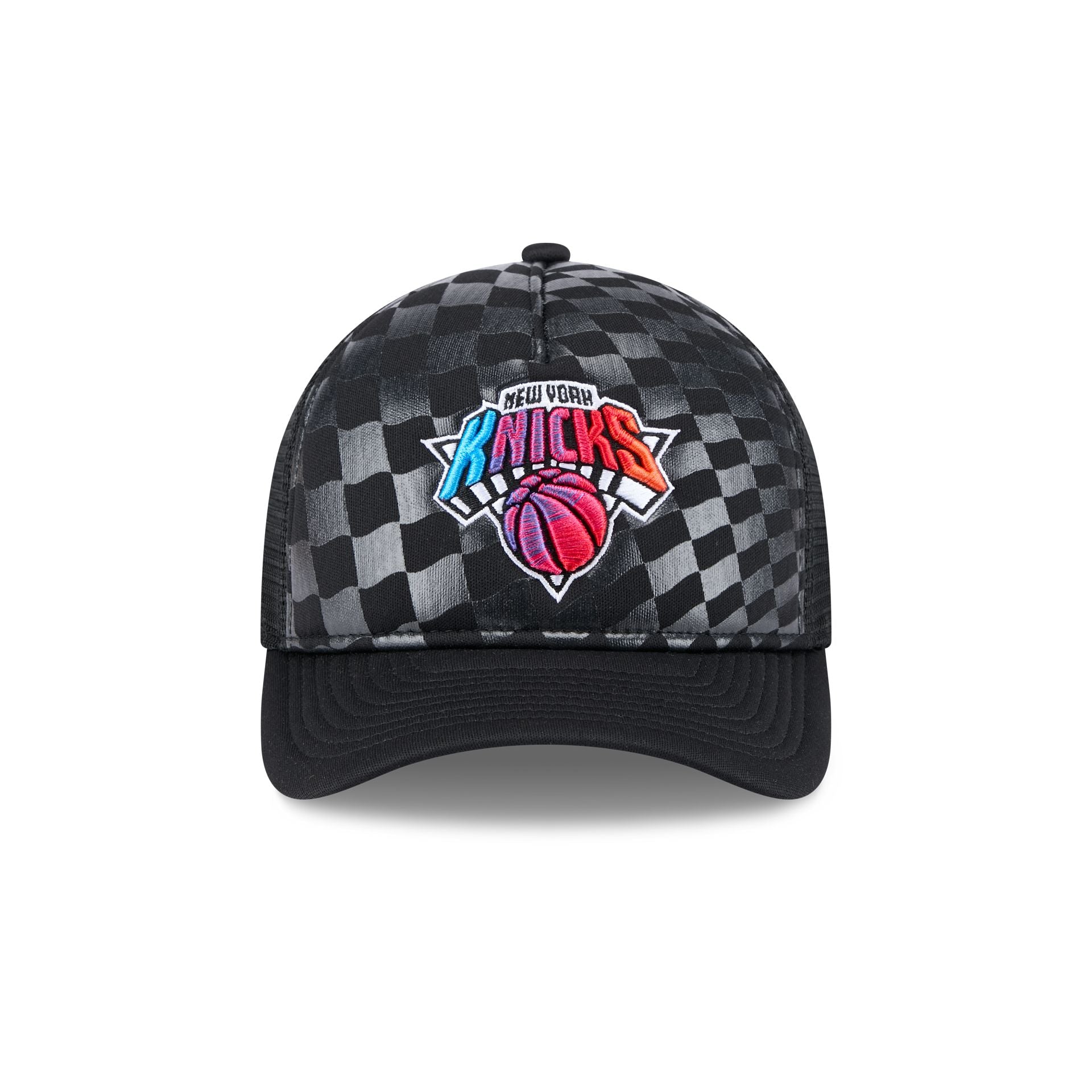 New York Knicks Gradient Raceway 9FORTY M-Crown A-Frame Trucker Hat - Image 2