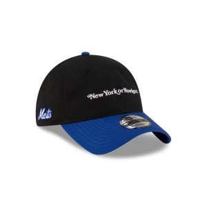 New York or Nowhere x New York Mets Black Wordmark 9TWENTY Adjustable Hat