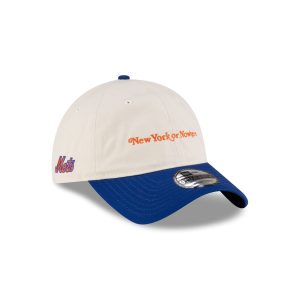 New York or Nowhere x New York Mets Chrome White Wordmark 9TWENTY Adjustable Hat