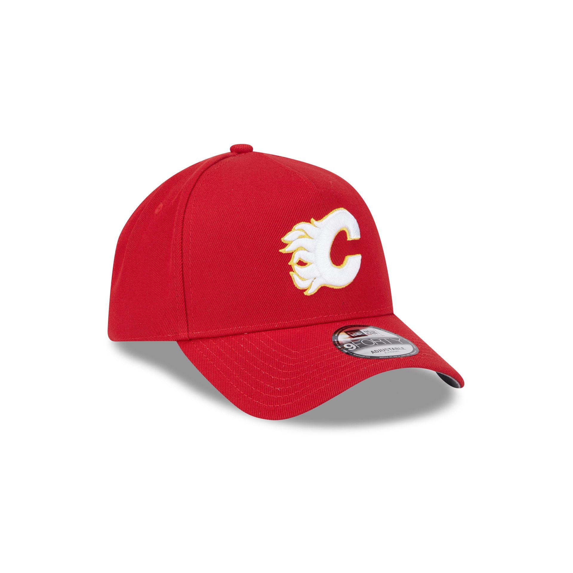 Calgary Flames Team 9FORTY A-Frame Snapback Hat - Image 3