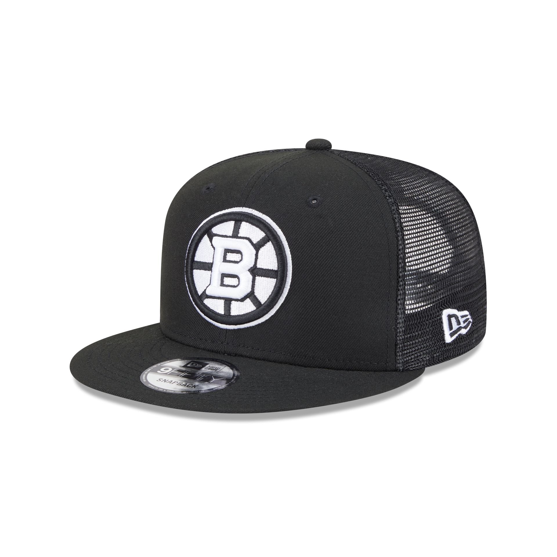Boston Bruins Black 9FIFTY Trucker Hat