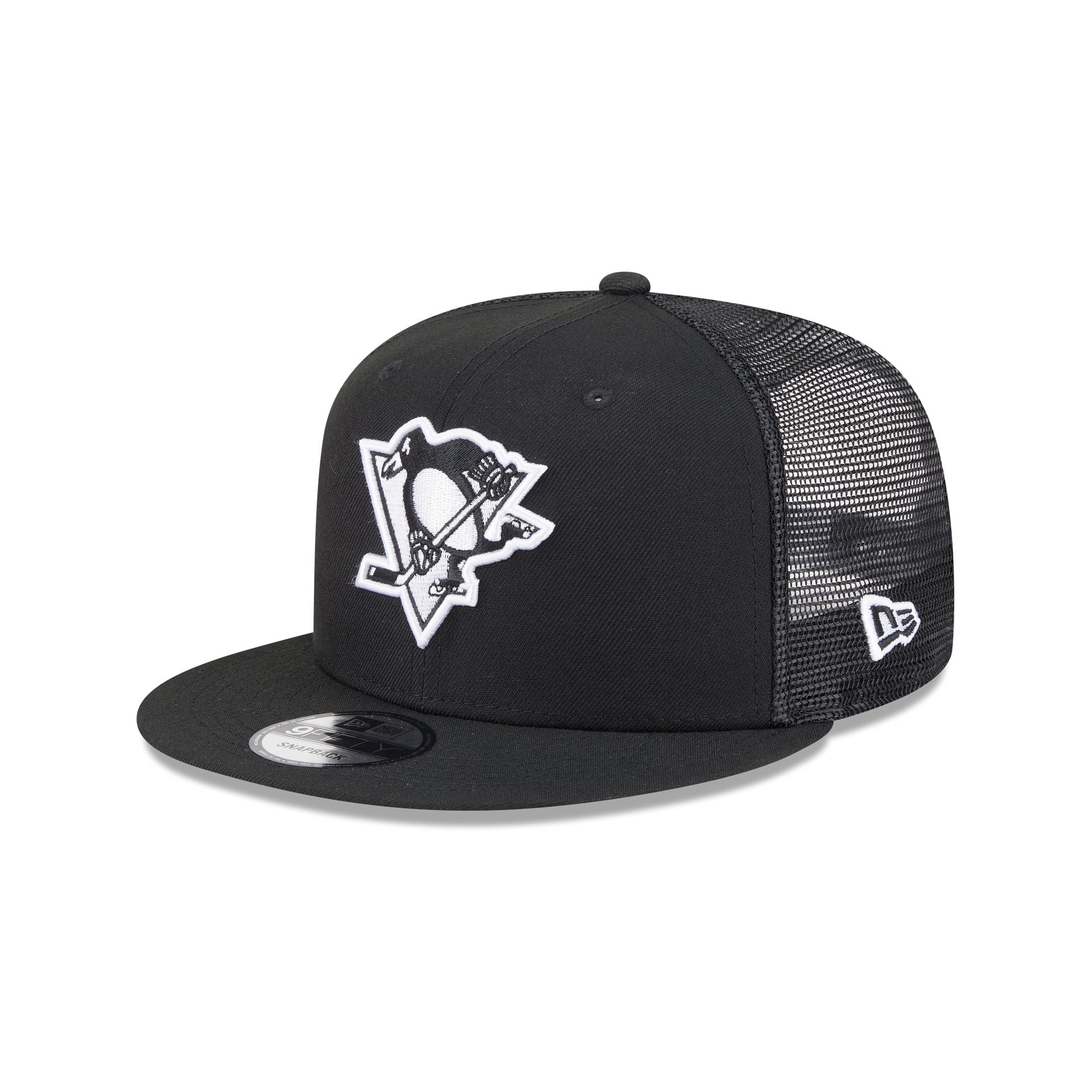 Pittsburgh Penguins Black 9FIFTY Trucker Hat
