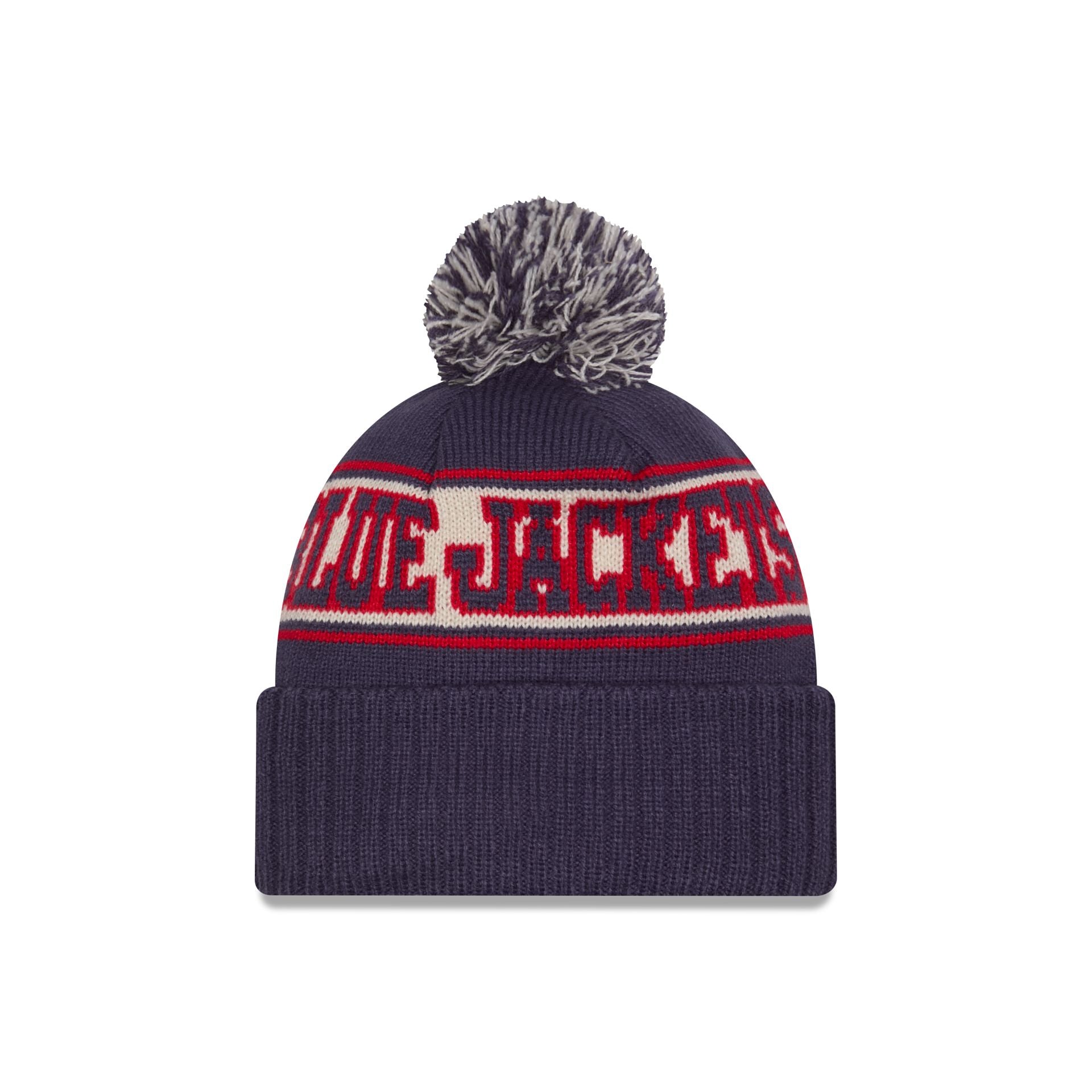 Columbus Blue Jackets Retro Pom Knit Hat - Image 2