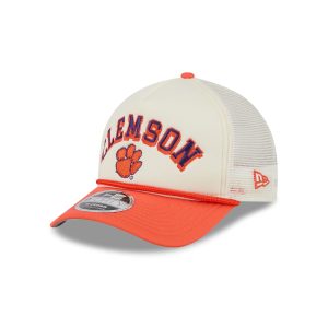 Clemson Tigers Chrome Arch 9FORTY M-Crown A-Frame Trucker Hat