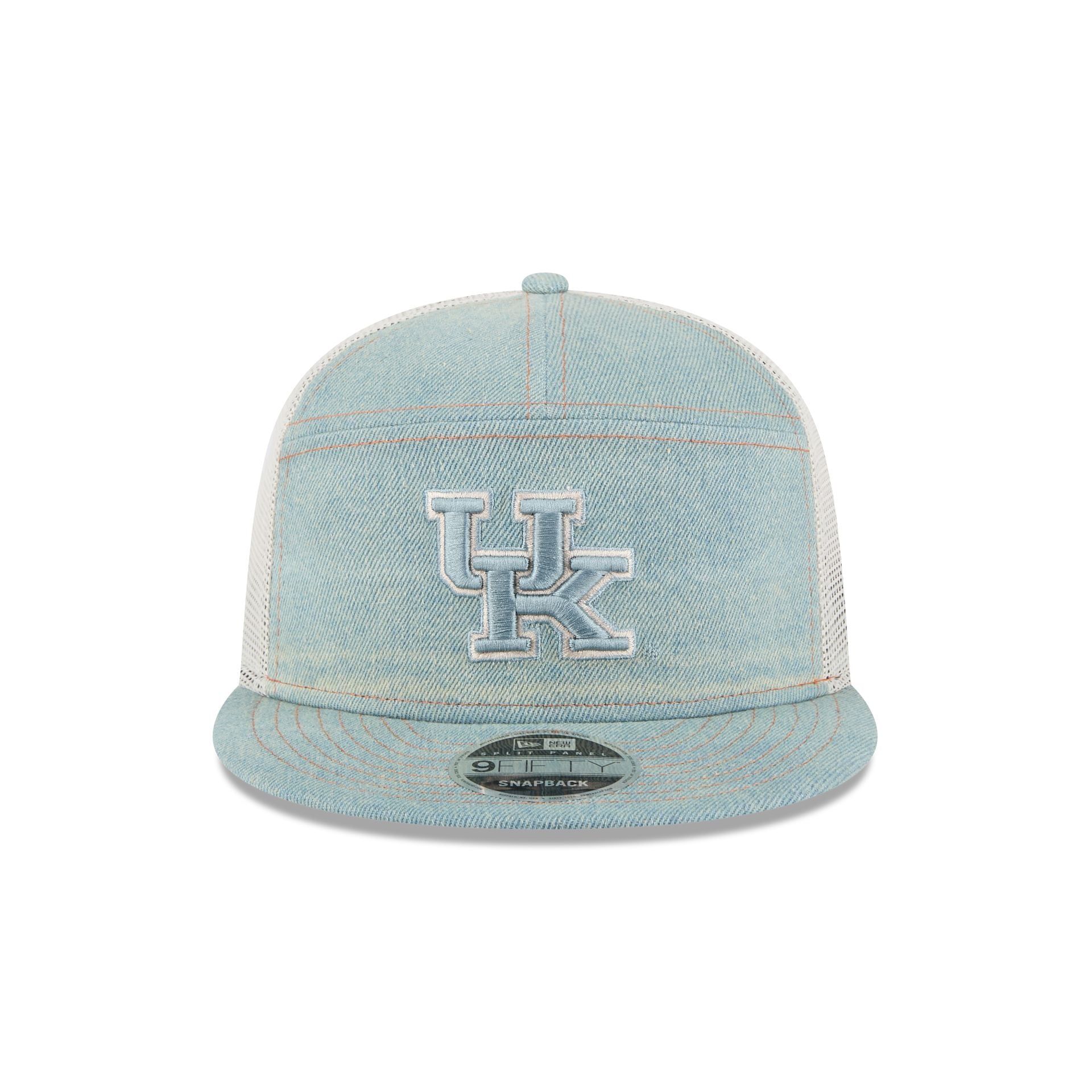 Kentucky Wildcats Denim Split Panel 9FIFTY Trucker Hat - Image 2