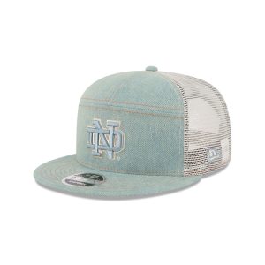 Notre Dame Fighting Irish Denim Split Panel 9FIFTY Trucker Hat