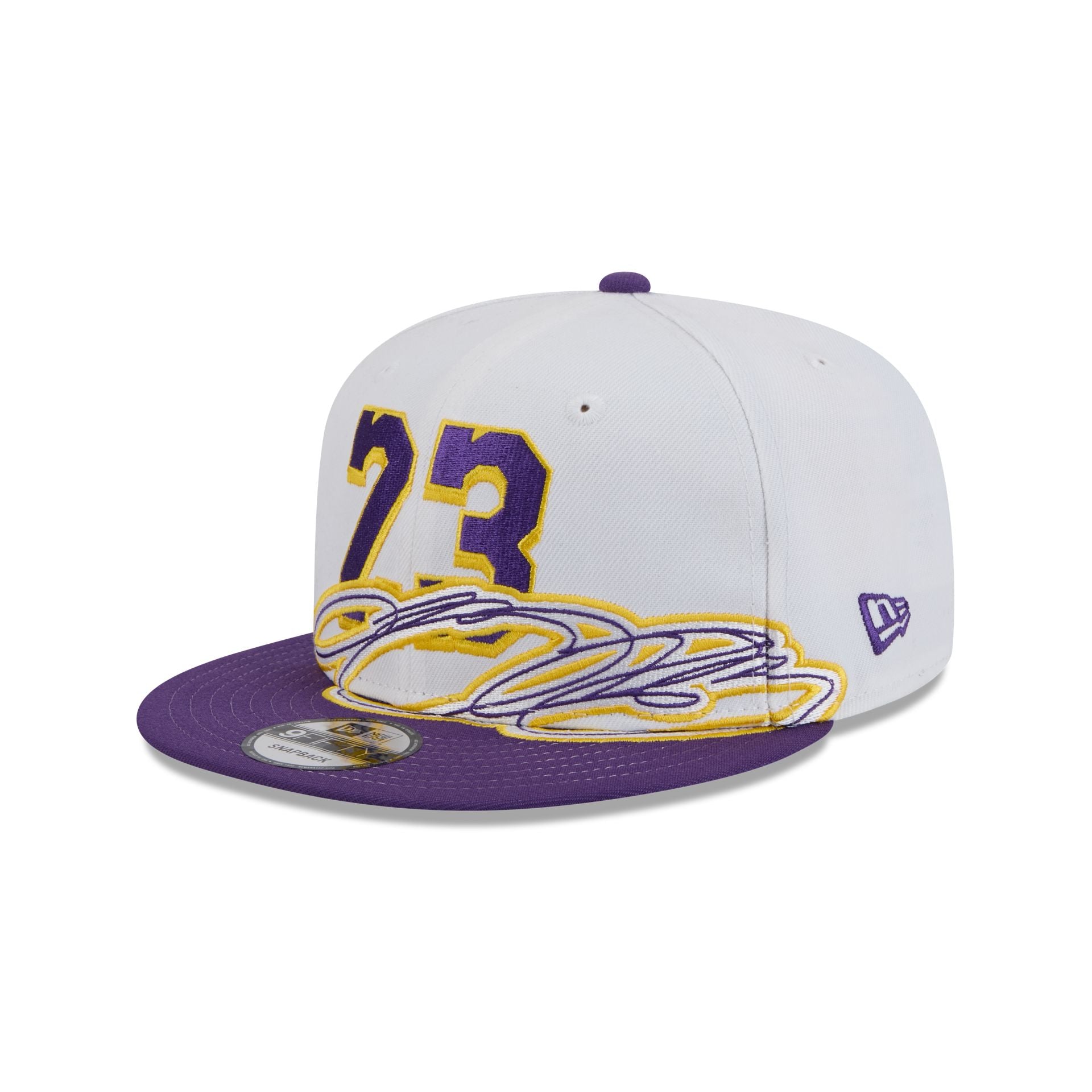 Los Angeles Lakers Lebron James Signature 9FIFTY Snapback Hat - Image 3