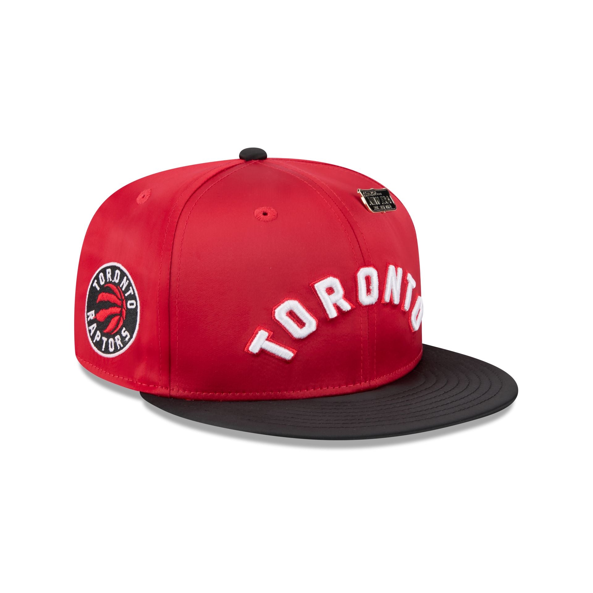 Toronto Raptors Satin Pin 9FIFTY Snapback Hat - Image 3