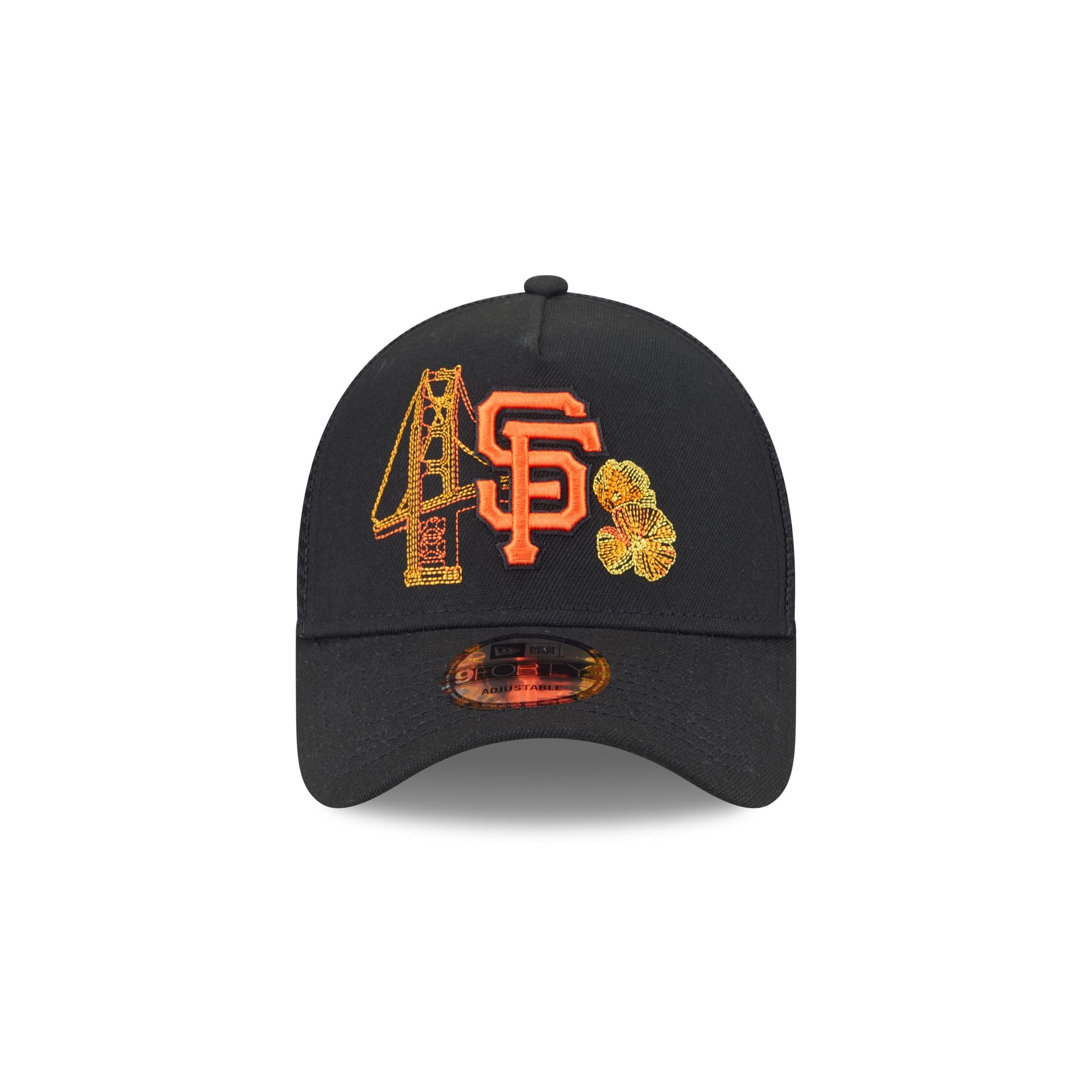San Francisco Giants State Stitch 9FORTY A-Frame Trucker Hat - Image 2