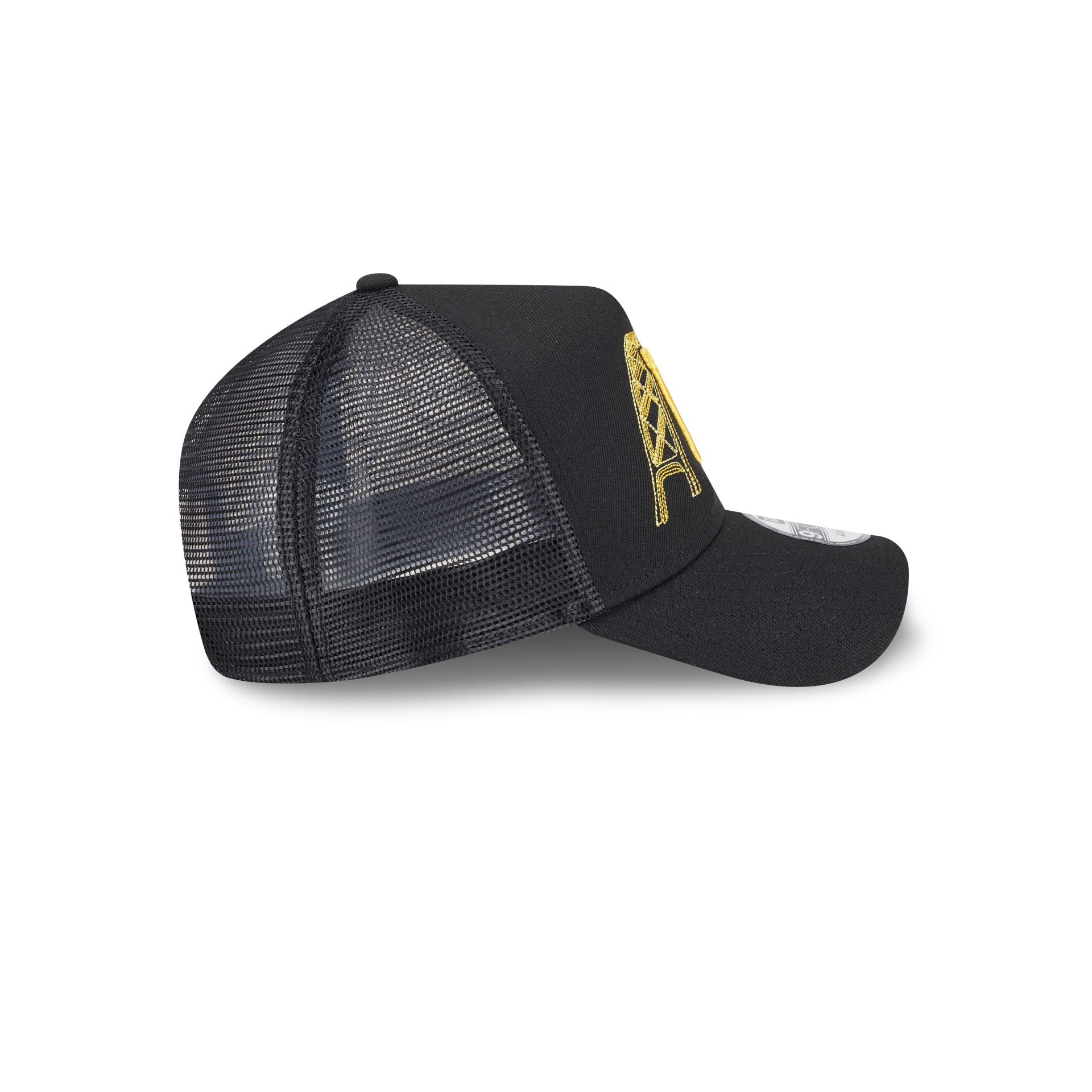 Pittsburgh Pirates State Stitch 9FORTY A-Frame Trucker Hat - Image 5