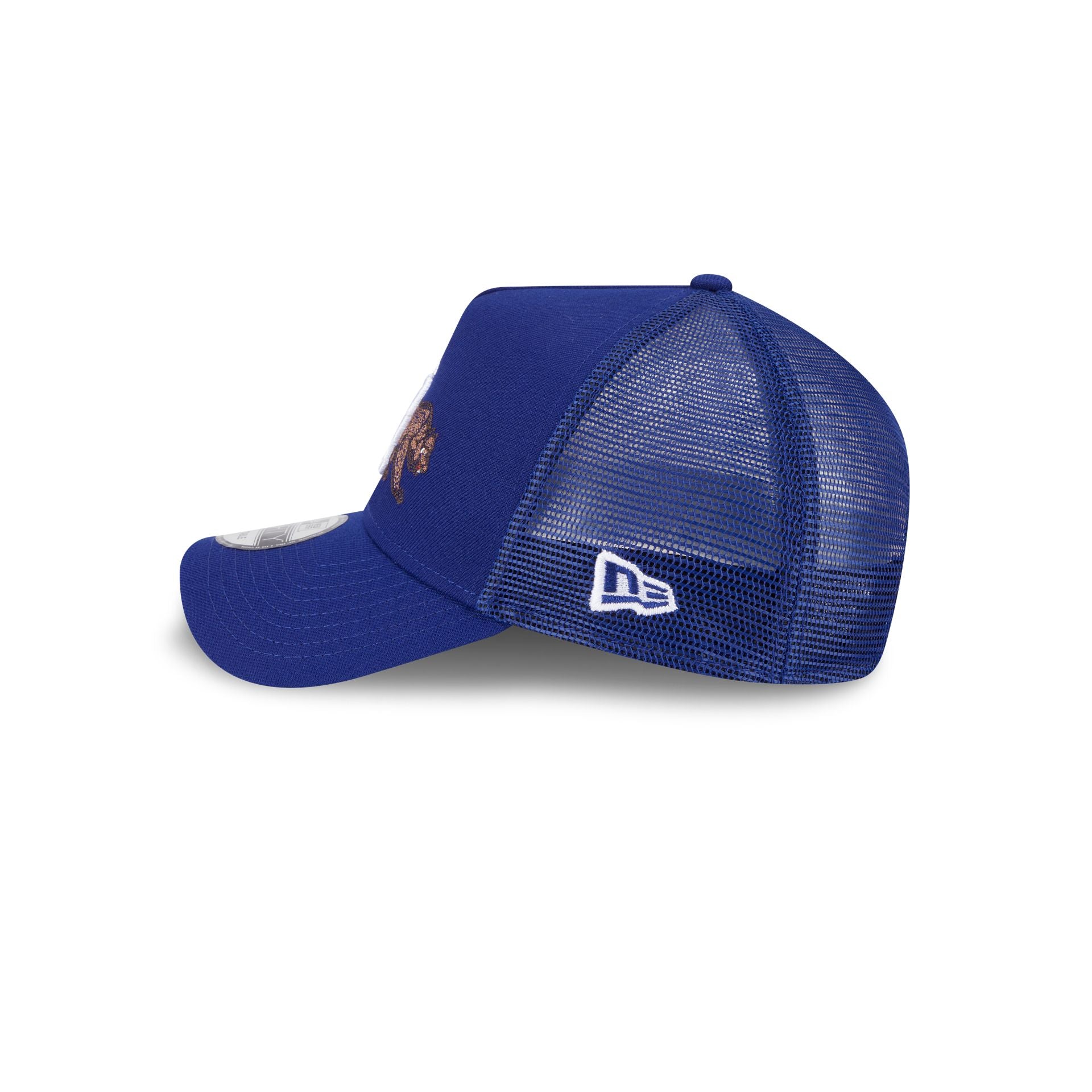 Los Angeles Dodgers State Stitch 9FORTY A-Frame Trucker Hat - Image 4
