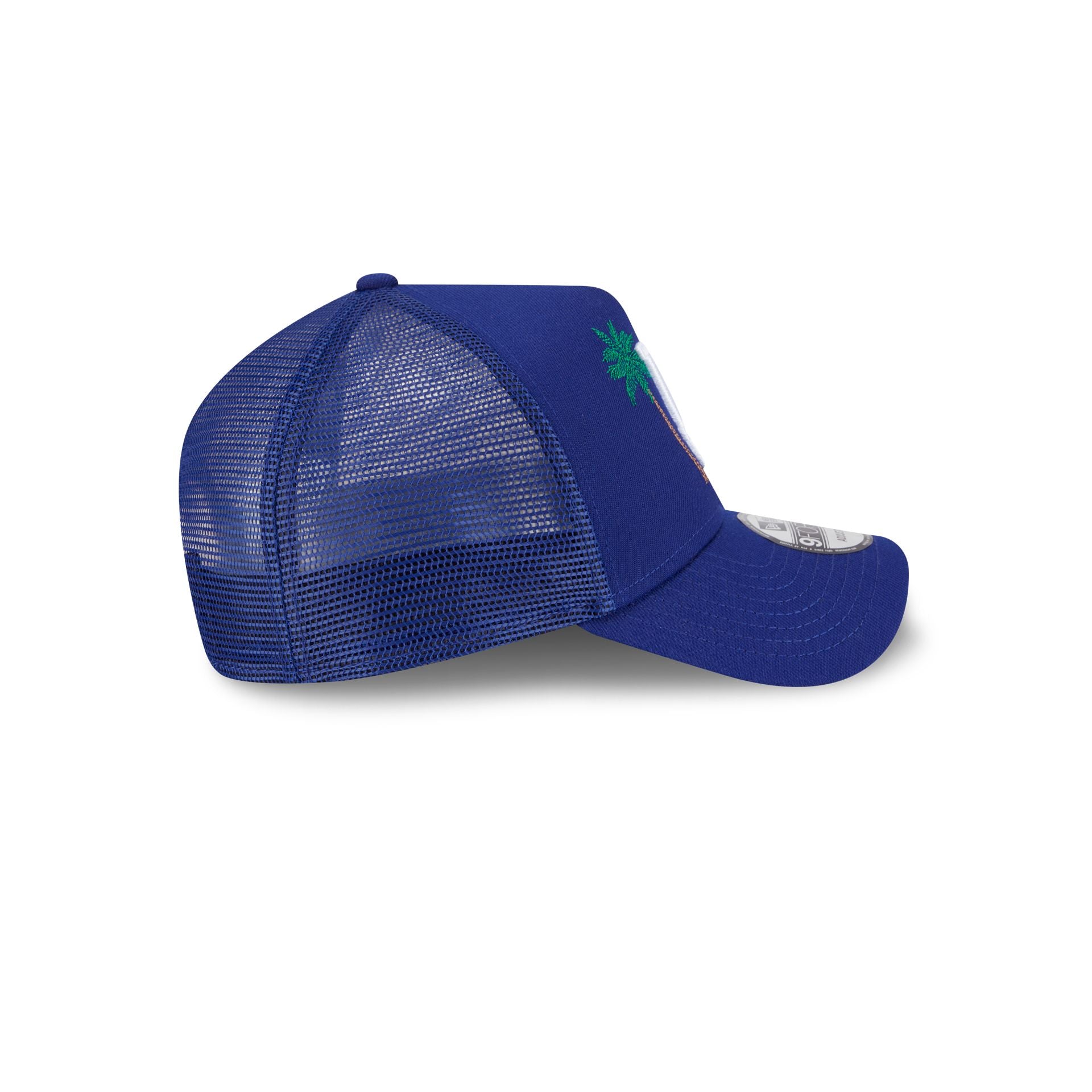 Los Angeles Dodgers State Stitch 9FORTY A-Frame Trucker Hat - Image 5