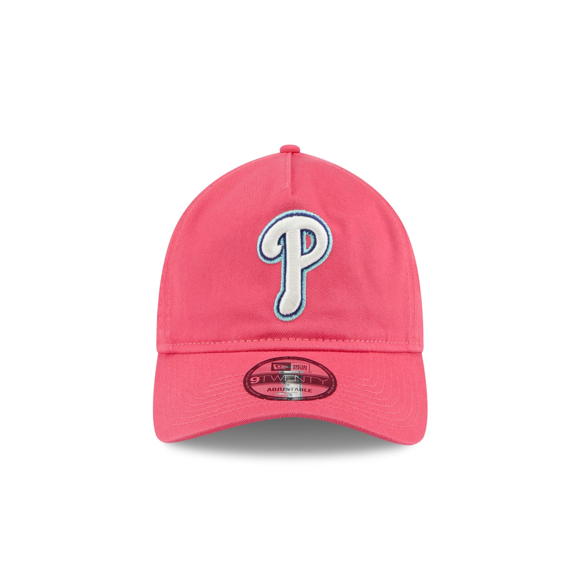 Philadelphia Phillies Coral 9TWENTY A-Frame Adjustable Hat - Image 2