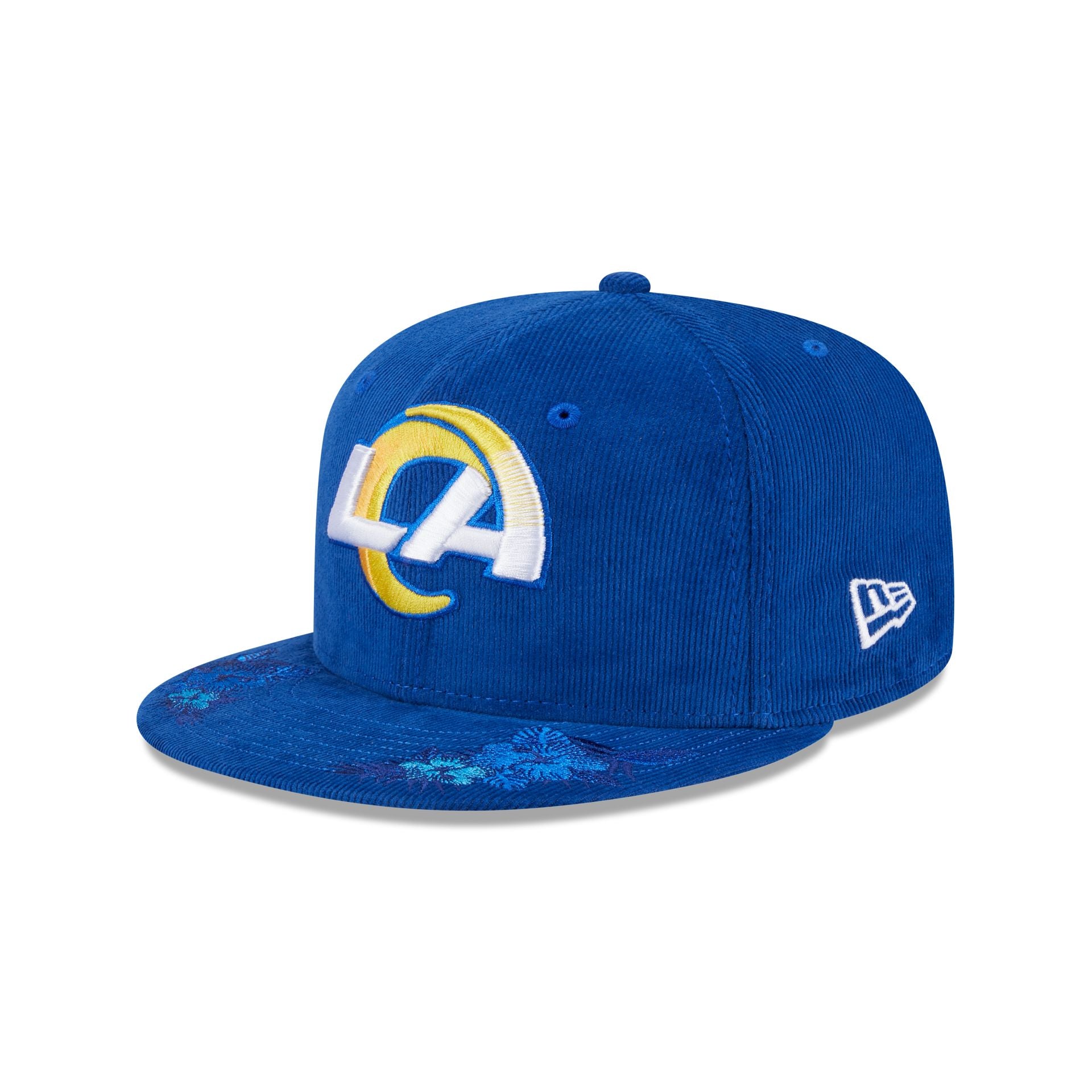 Just Caps Floral Corduroy Los Angeles Rams 59FIFTY Fitted Hat - Image 3