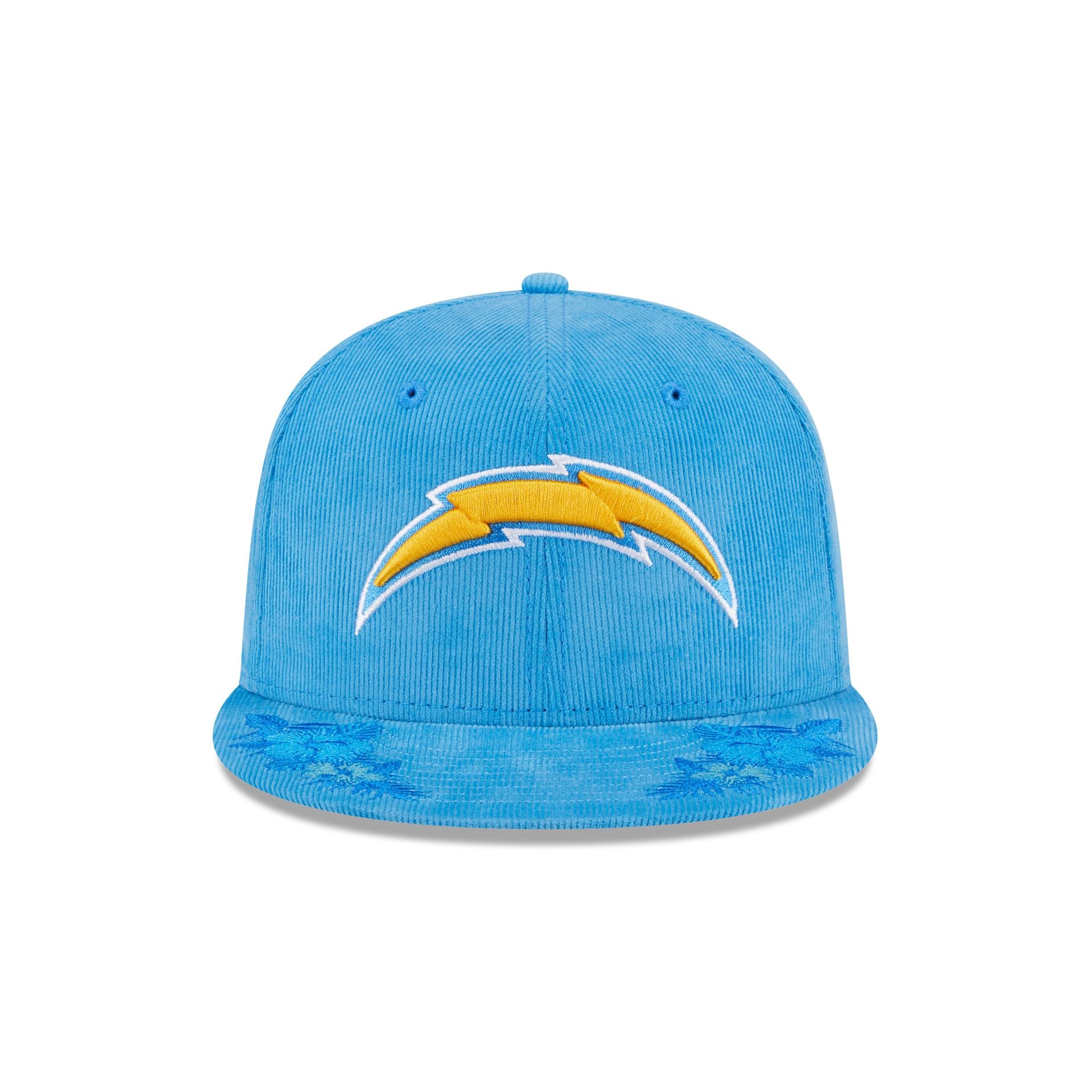 Just Caps Floral Corduroy Los Angeles Chargers 59FIFTY Fitted Hat - Image 2